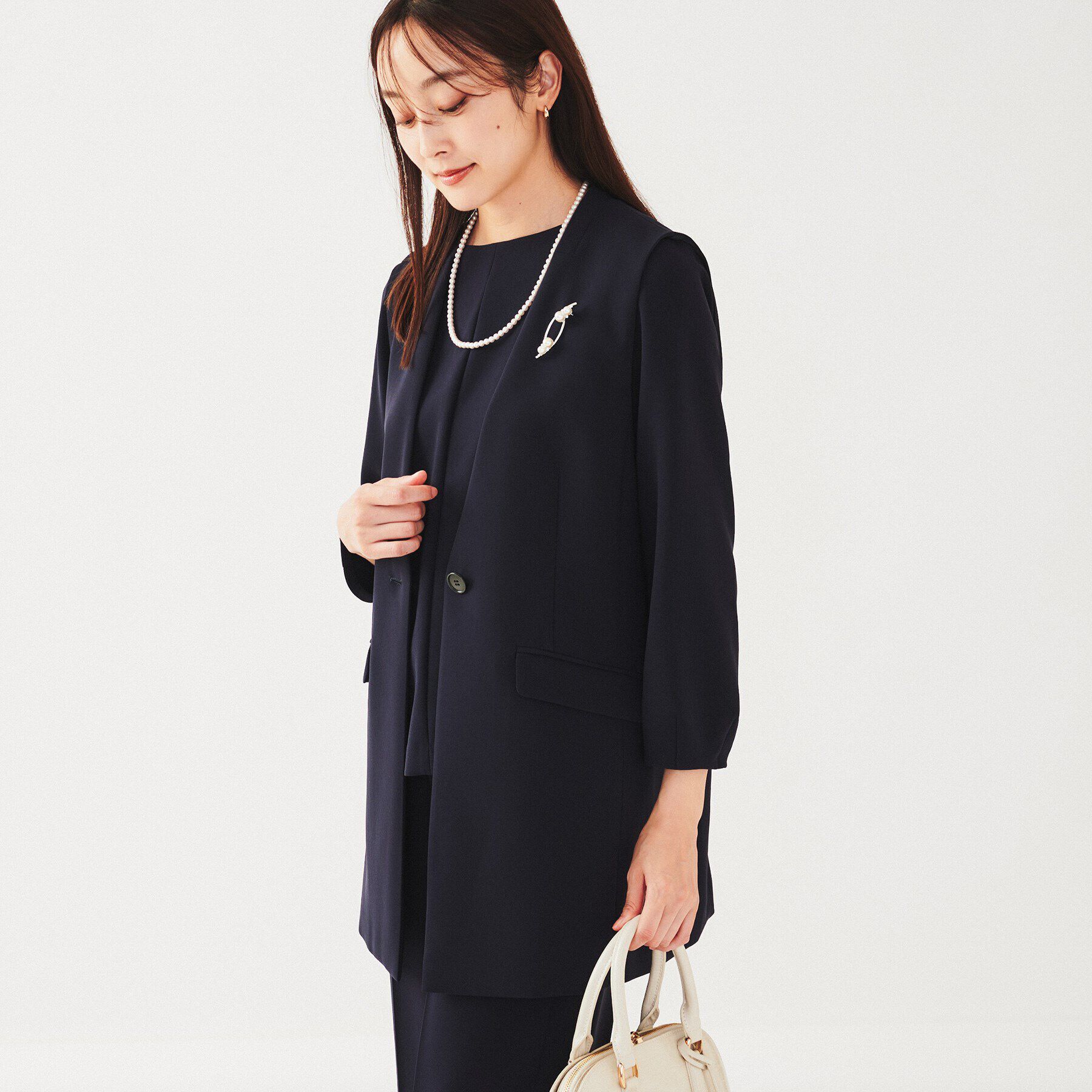 UNTITLED「【セットアップ可能】カラーレスジレ」|ベスト・ジレ|