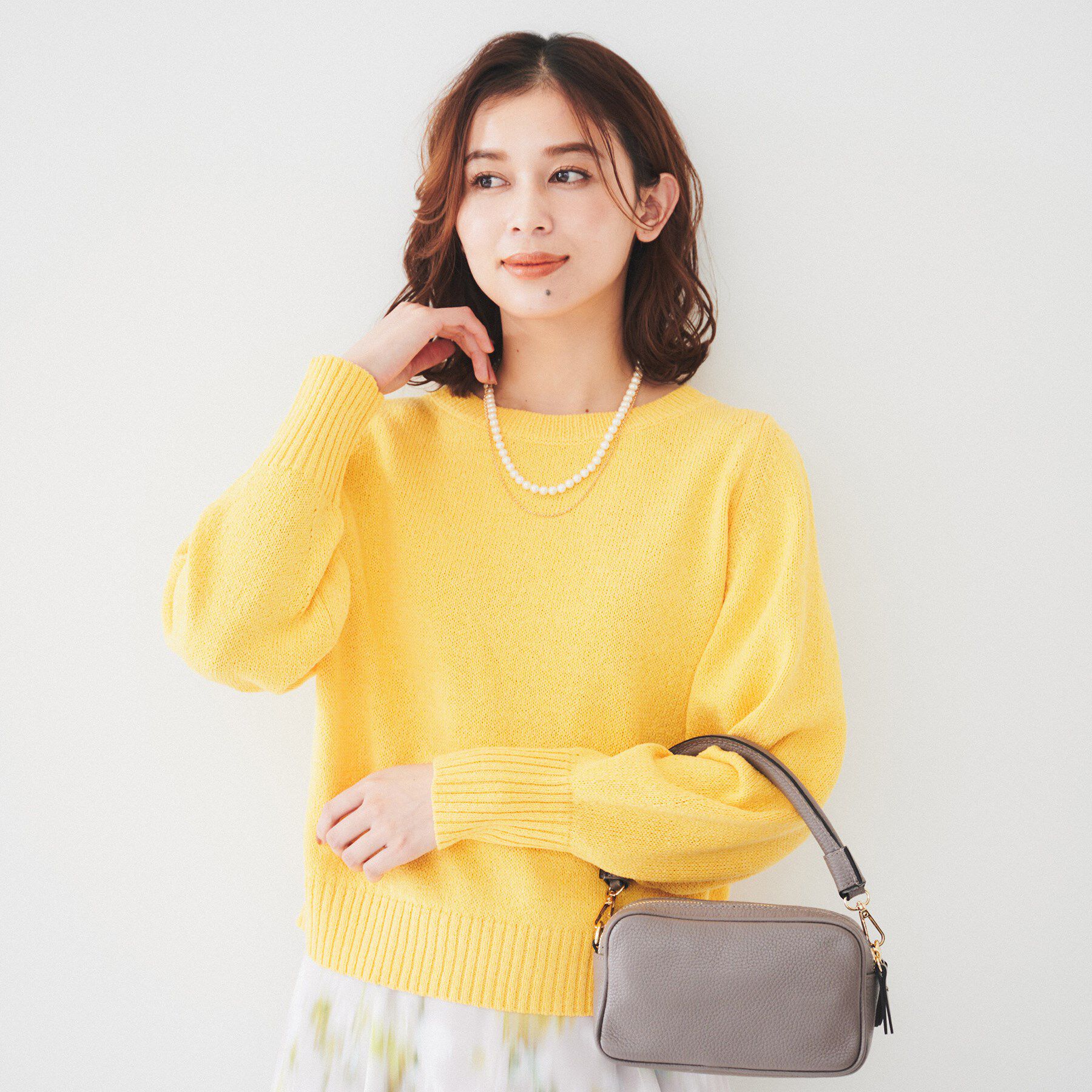 UNTITLED「【アンサンブル可能/ラメ調】シャイニーセミラグランプルオーバーニット」|ニット・セーター|