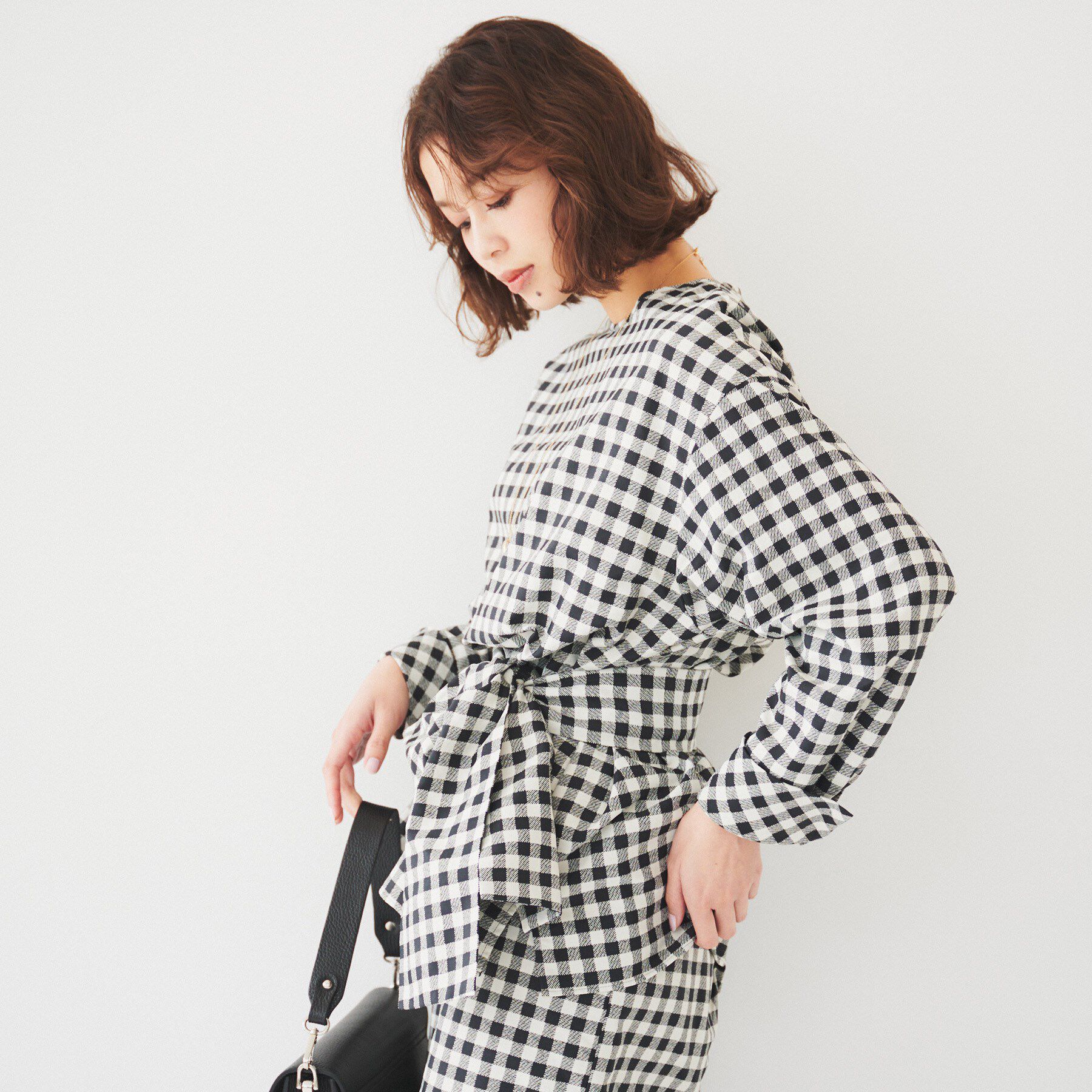 UNTITLED「【セットアップ可能】ギンガムチェック ブラウス」|シャツ・ブラウス|