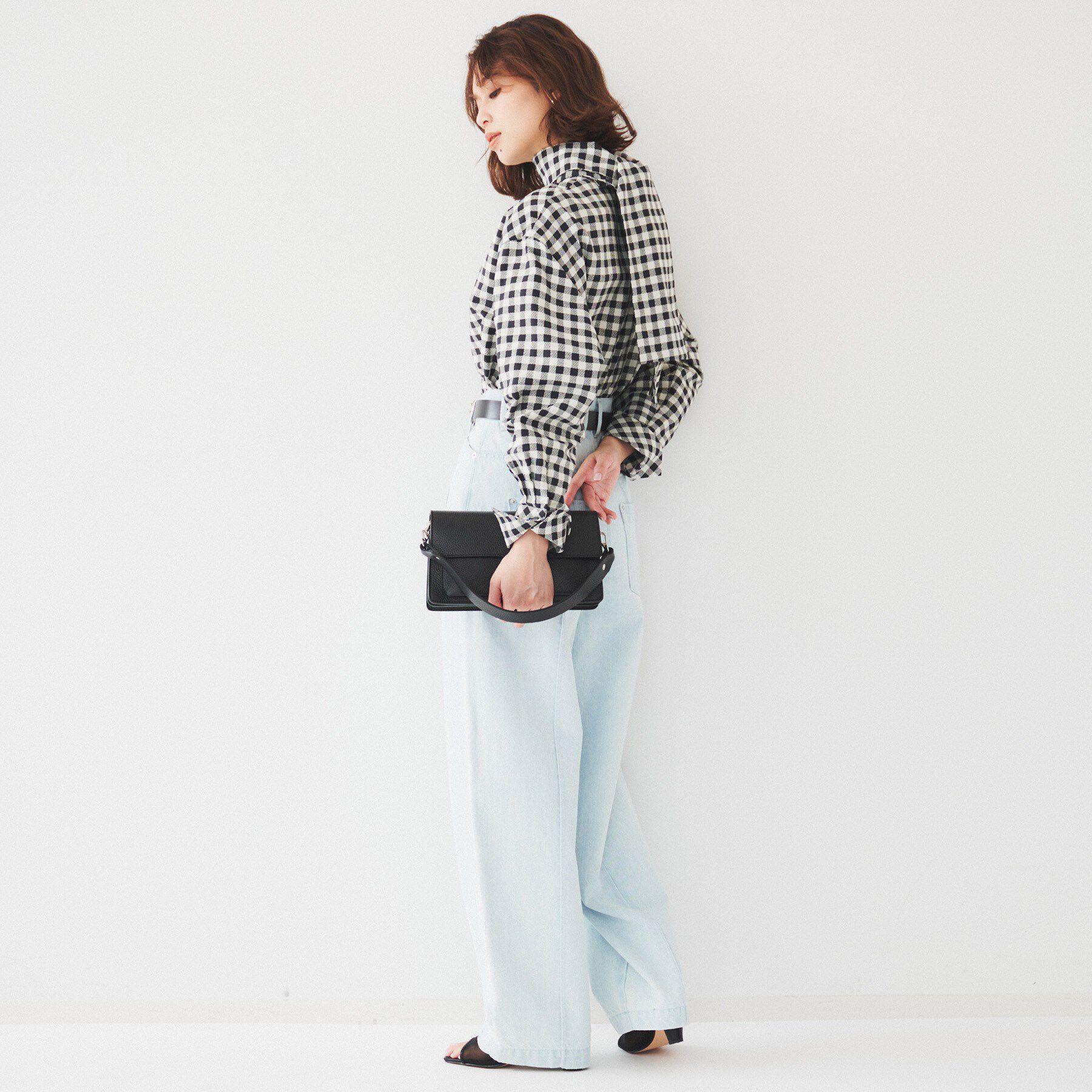 UNTITLED「【セットアップ可能】ギンガムチェック ブラウス」|シャツ・ブラウス|