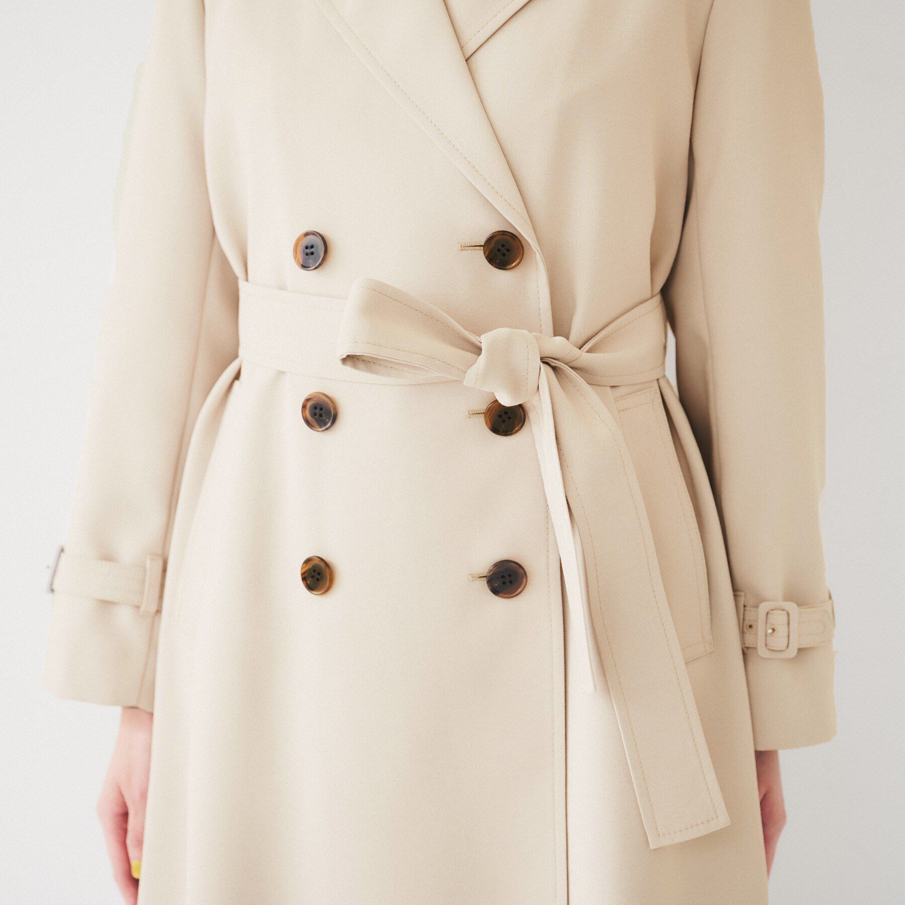 UNTITLED「【通勤】バックサテン トレンチコート」|トレンチコート|