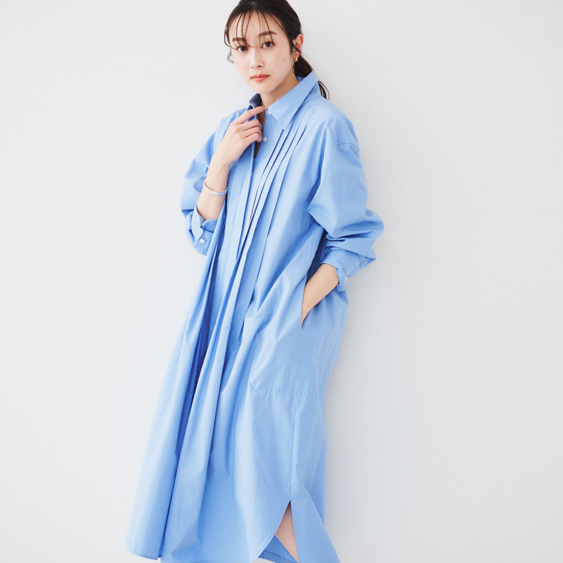 UNTITLED「タイプライターシャツワンピース」|ワンピース|