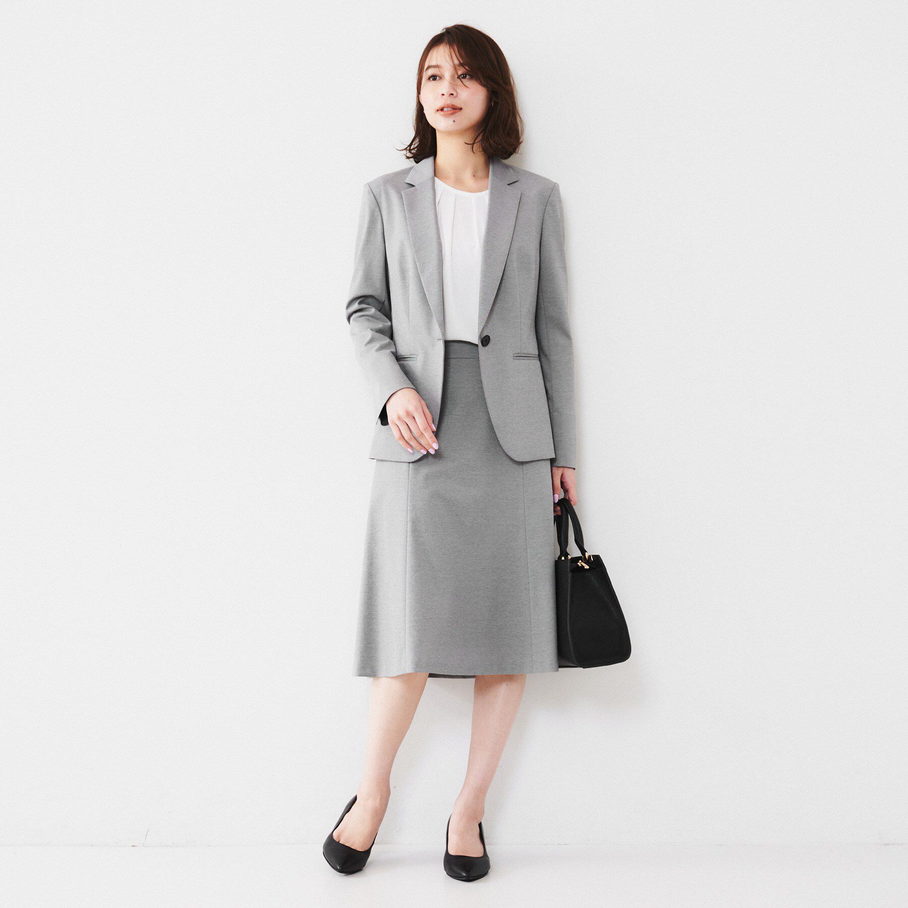 UNTITLED「【通勤スーツ】コットン混ジャージ テーラードジャケット」|テーラードジャケット|