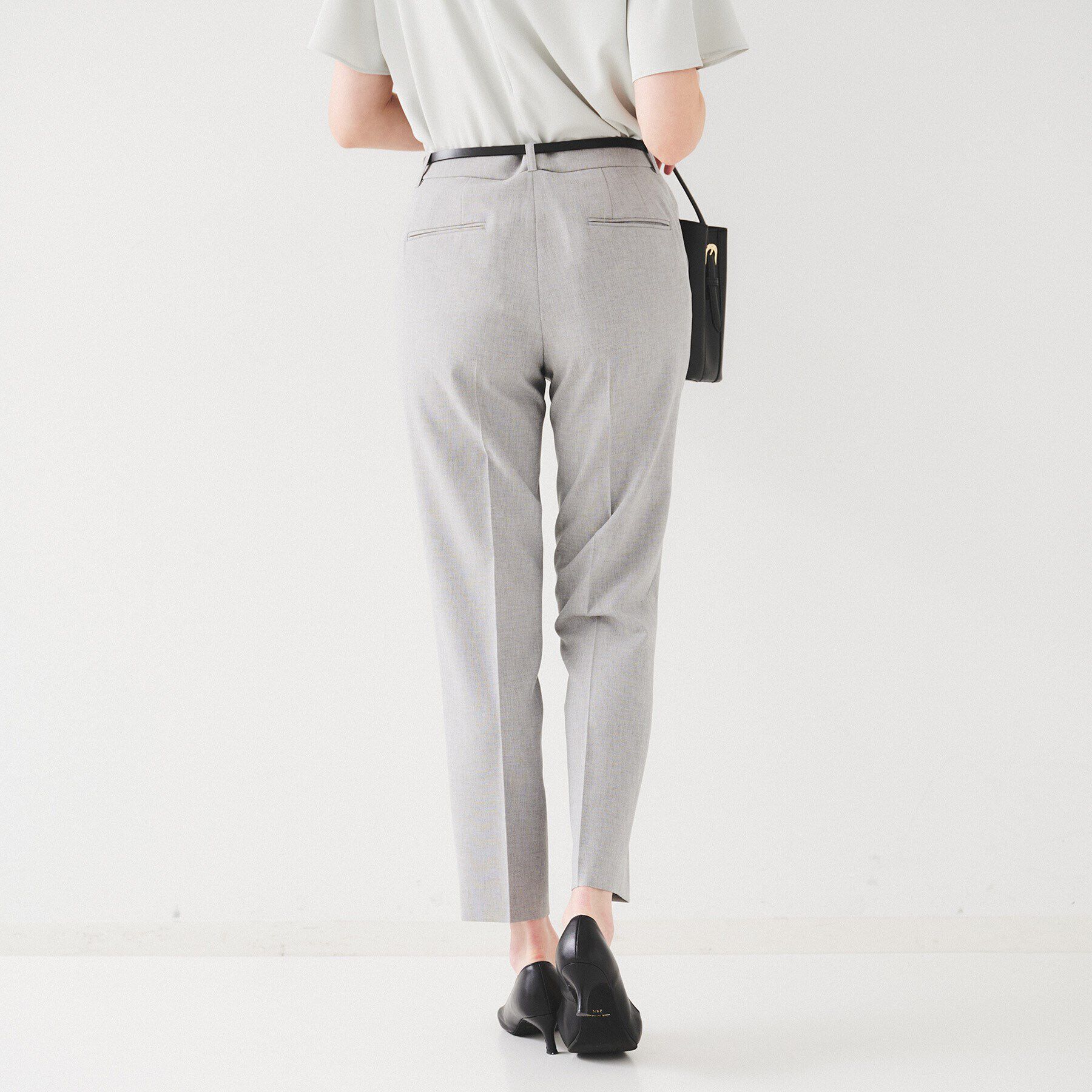 UNTITLED「【セットアップ可能】リネンライク テーパードパンツ」|その他|