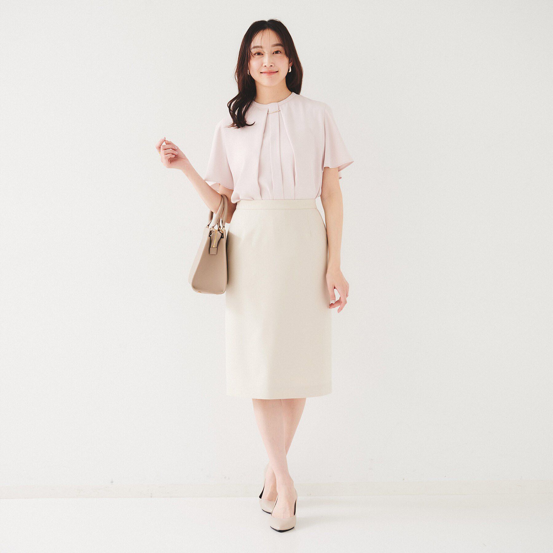 UNTITLED「【セットアップ可能】リネンライク タイトスカート」|スカート|