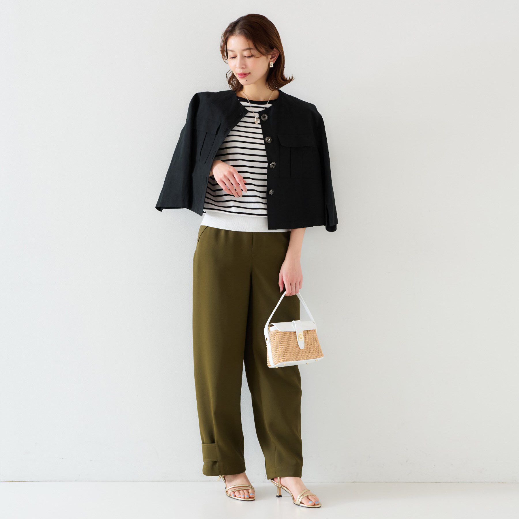 UNTITLED「【11色展開/コットン100/アンサンブル可能】 プルオーバーニット」|ニット・セーター|