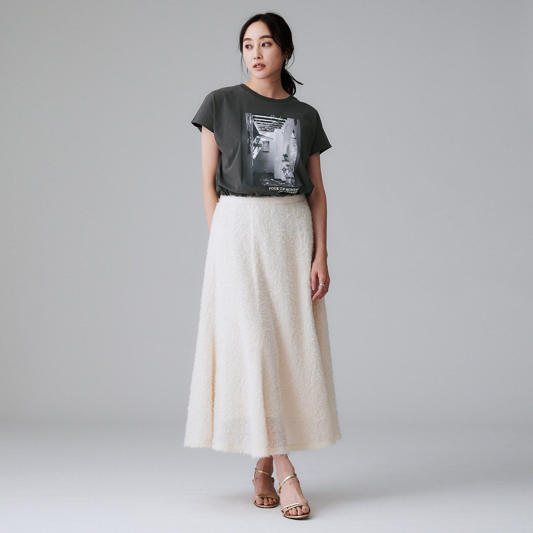 UNTITLED「【コットン100/プリントロゴ】フォトTシャツ」|Tシャツ・カットソー|