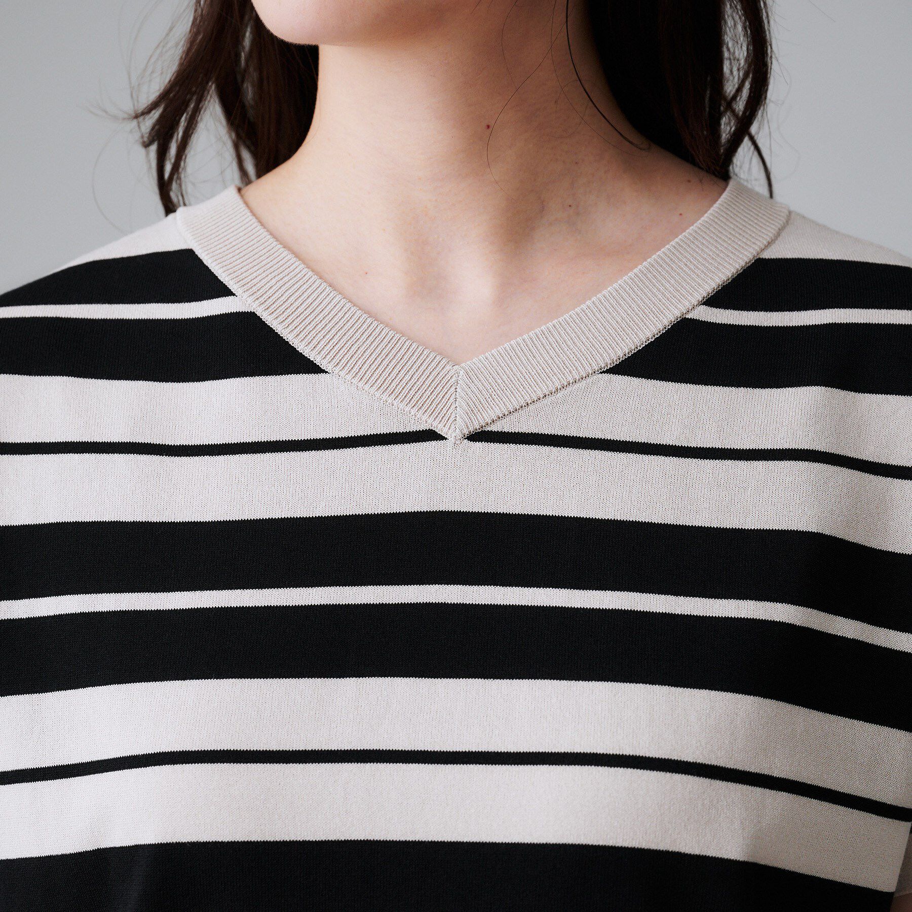 UNTITLED「【洗える/前後2WAY】ネックプルオーバーニット」|ニット・セーター|