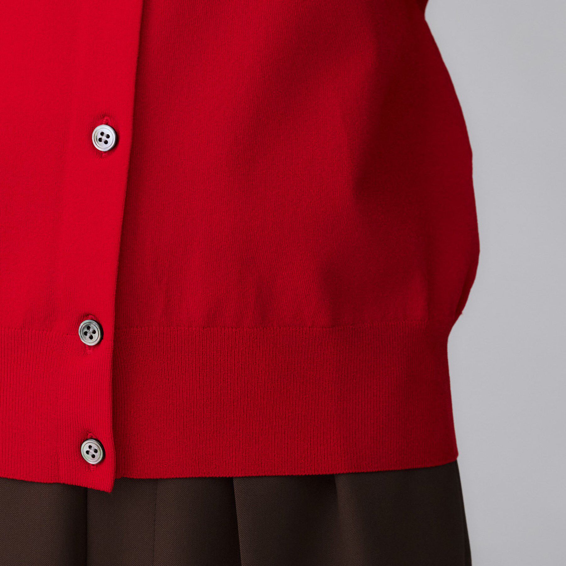 UNTITLED「【アンサンブル可/薄手】ベーシッククルーネックカーディガン」|カーディガン|