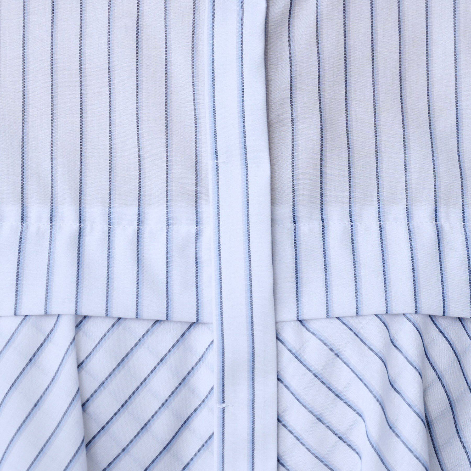 UNTITLED「【短丈/前ボタン/五分袖】ストライプフリルシャツ」|シャツ・ブラウス|