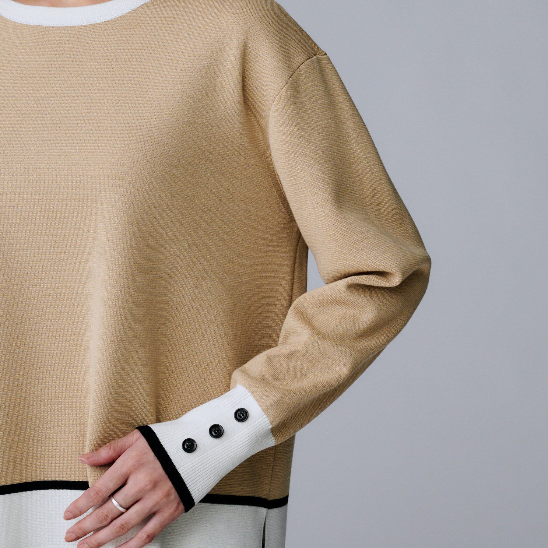 UNTITLED「【アンサンブル可/洗える】ウールミラノリブニット」|ニット・セーター|