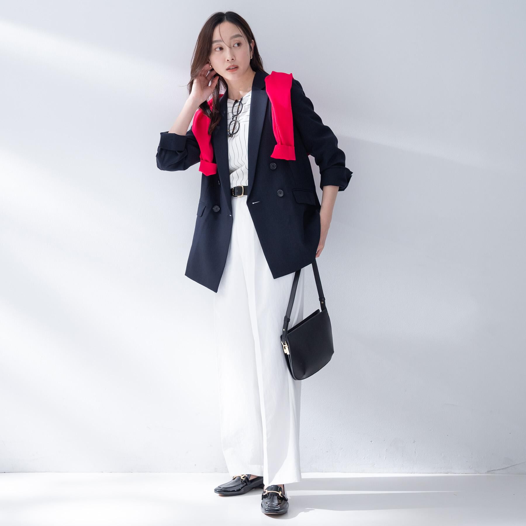 UNTITLED「【UV/接触冷感/洗える】エアリー ダブルブレストジャケット」|テーラードジャケット|