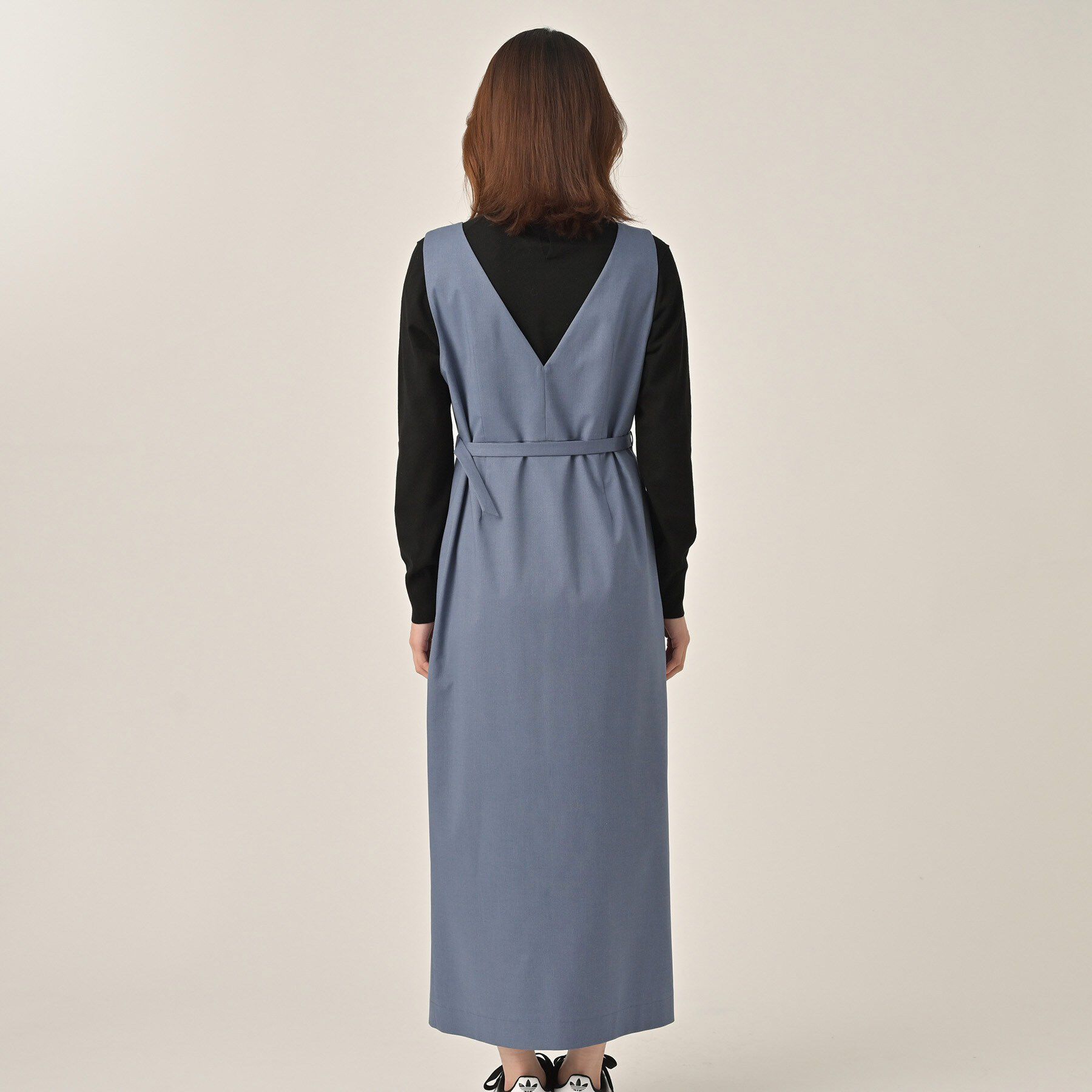 UNTITLED「【洗える】スクエアネックジャンパースカート」|ワンピース|