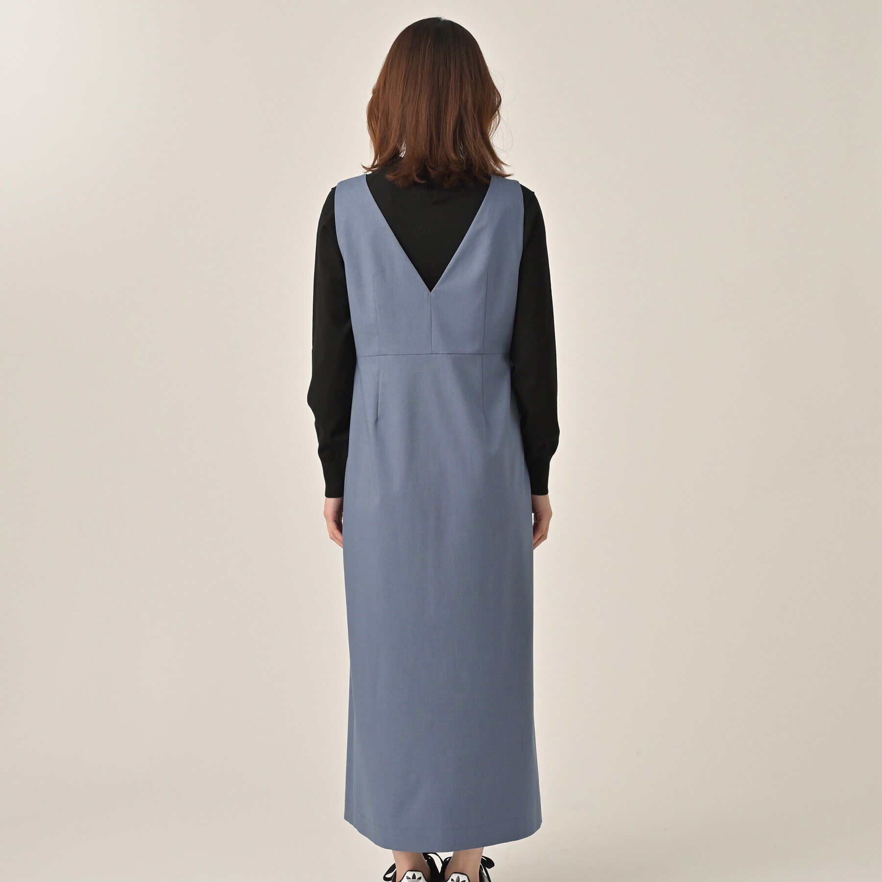 UNTITLED「【洗える】スクエアネックジャンパースカート」|ワンピース|