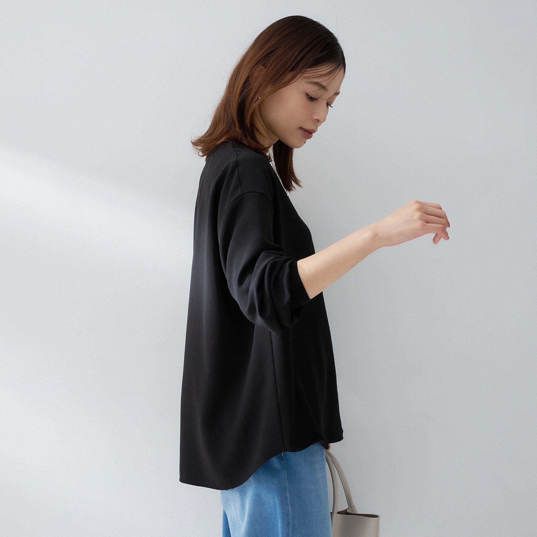 UNTITLED「【洗える/ゆったり】リッチジョーゼットブラウス」|シャツ・ブラウス|