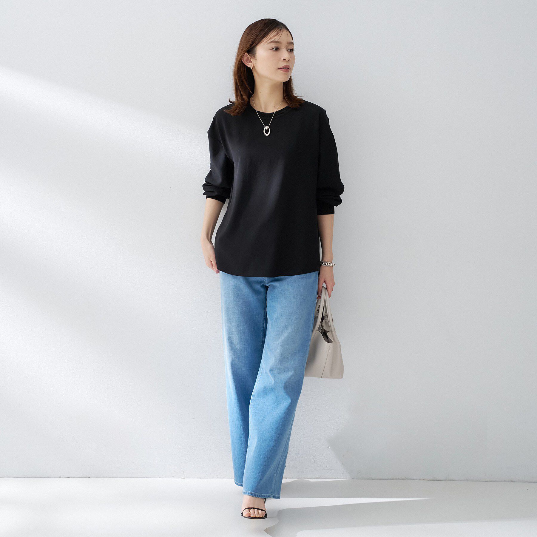 UNTITLED「【洗える/ゆったり】リッチジョーゼットブラウス」|シャツ・ブラウス|