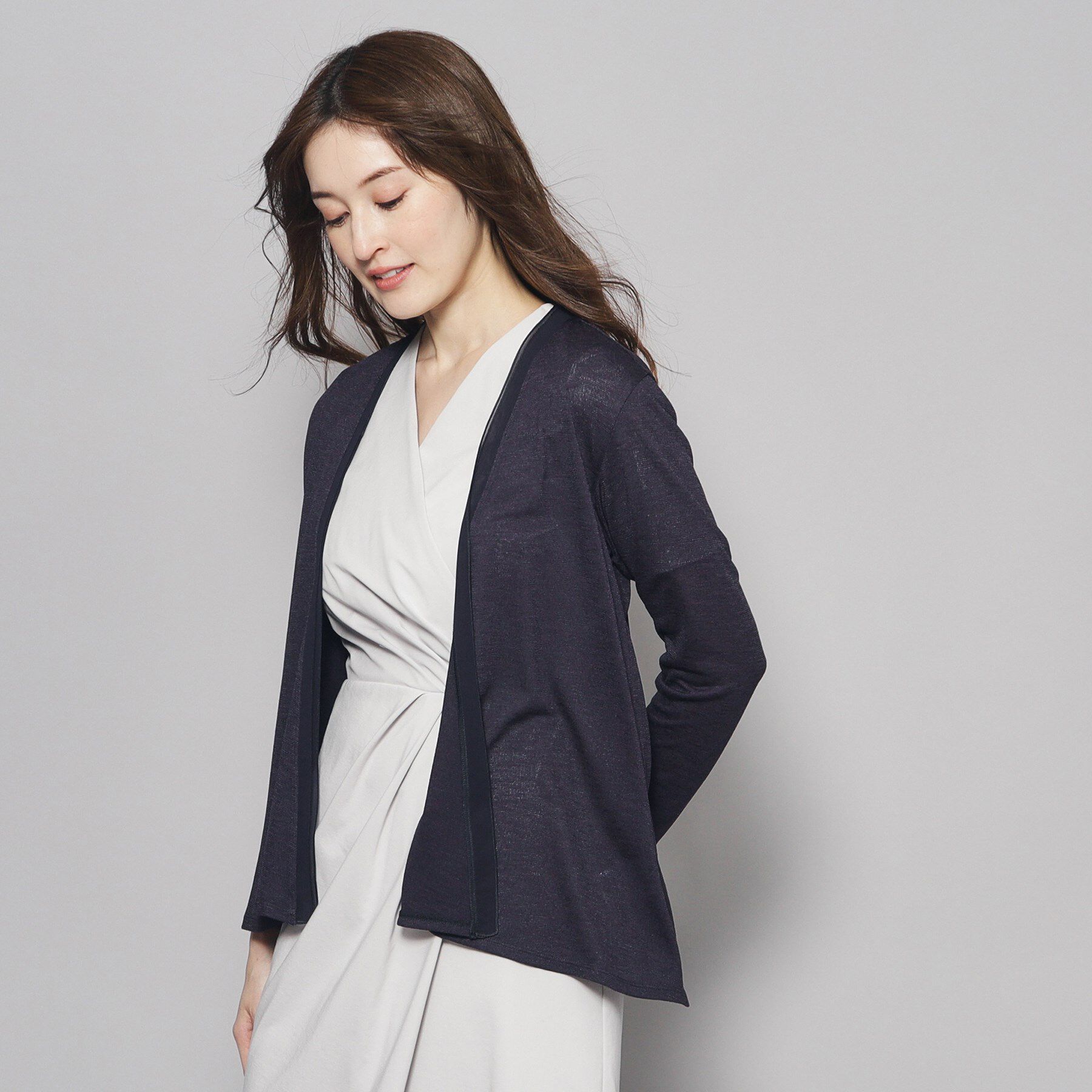 COUP DE CHANCE「【洗える】着流しカーディガン」|カーディガン|