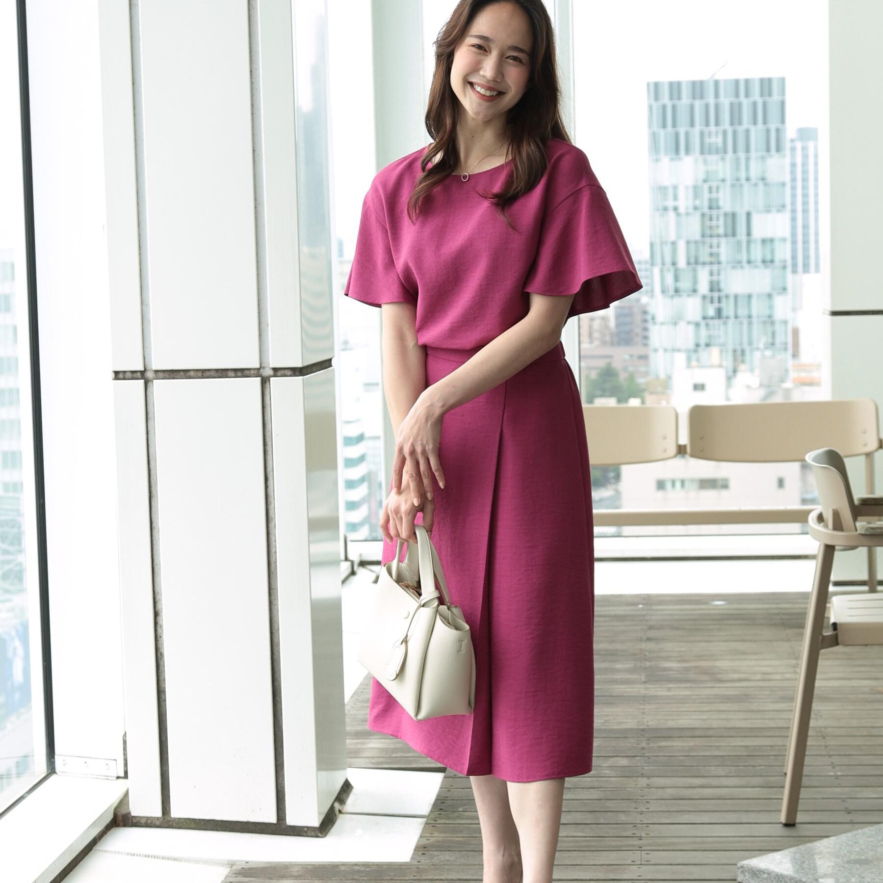 COUP DE CHANCE「【洗える】フレアー袖ブラウス」|シャツ・ブラウス|