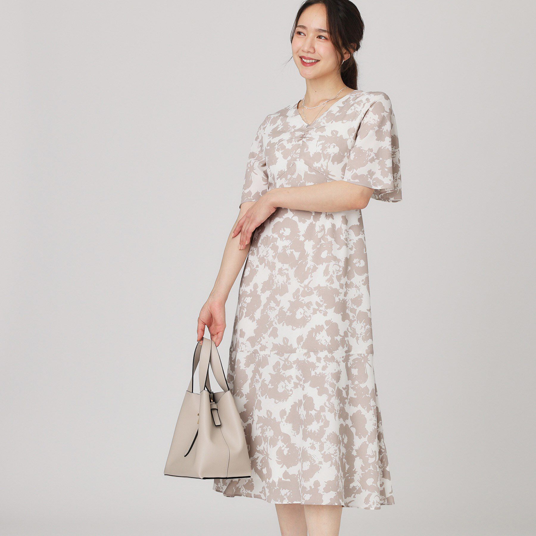 COUP DE CHANCE「【手洗い可／日本製】花柄ワンピース」|ワンピース|