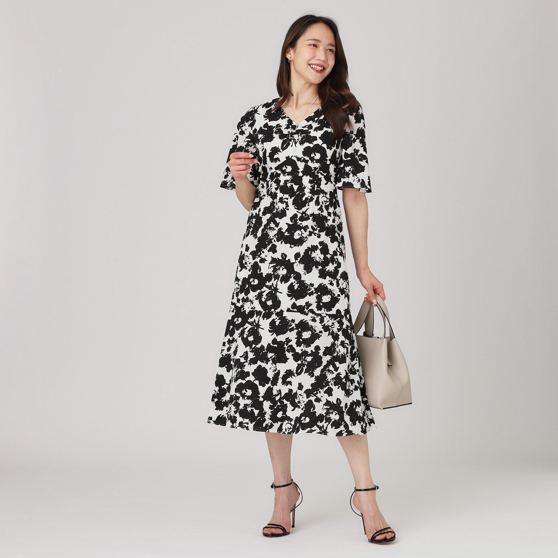 COUP DE CHANCE「【手洗い可／日本製】花柄ワンピース」|ワンピース|