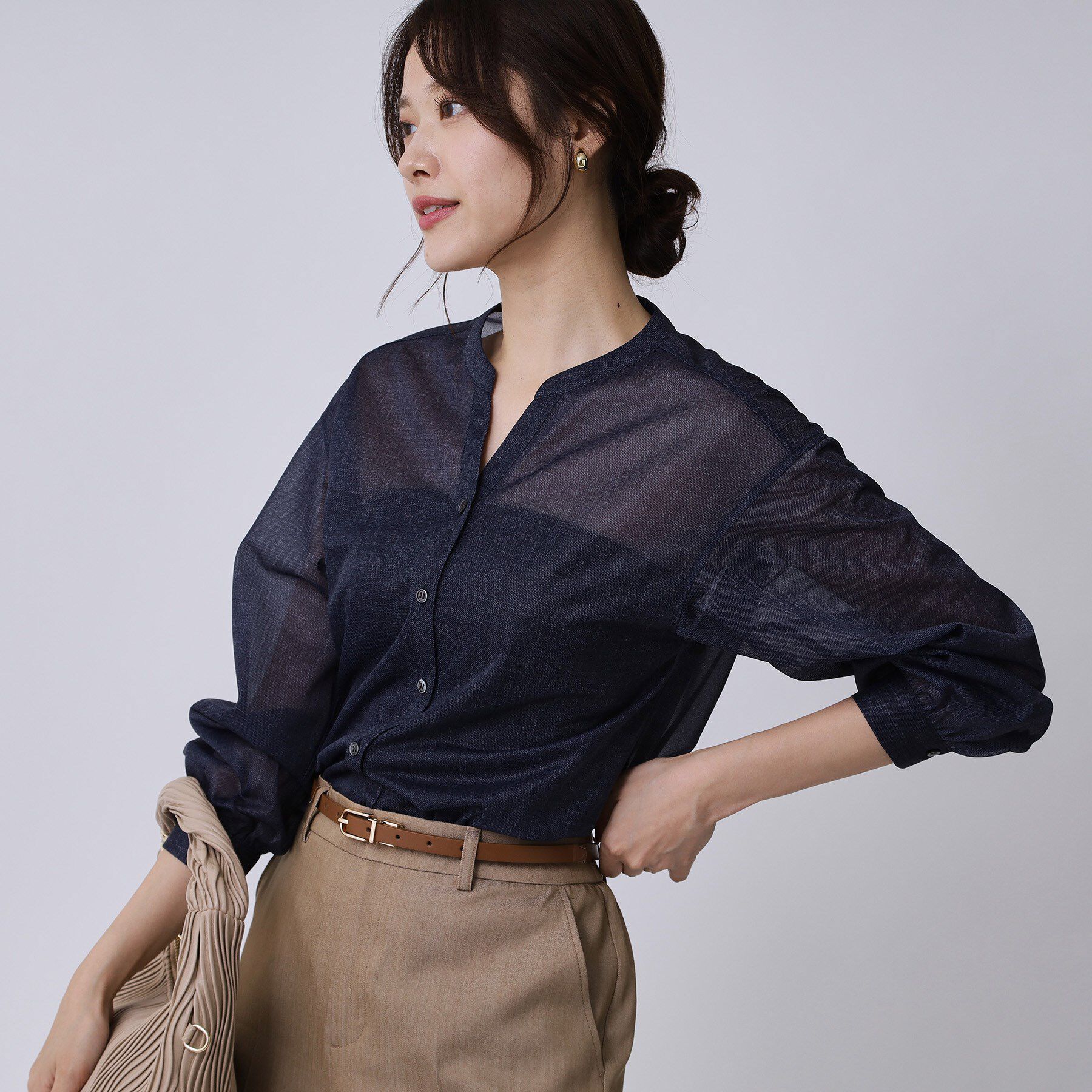 COUP DE CHANCE「【手洗い可】シアーブラウス」|シャツ・ブラウス|