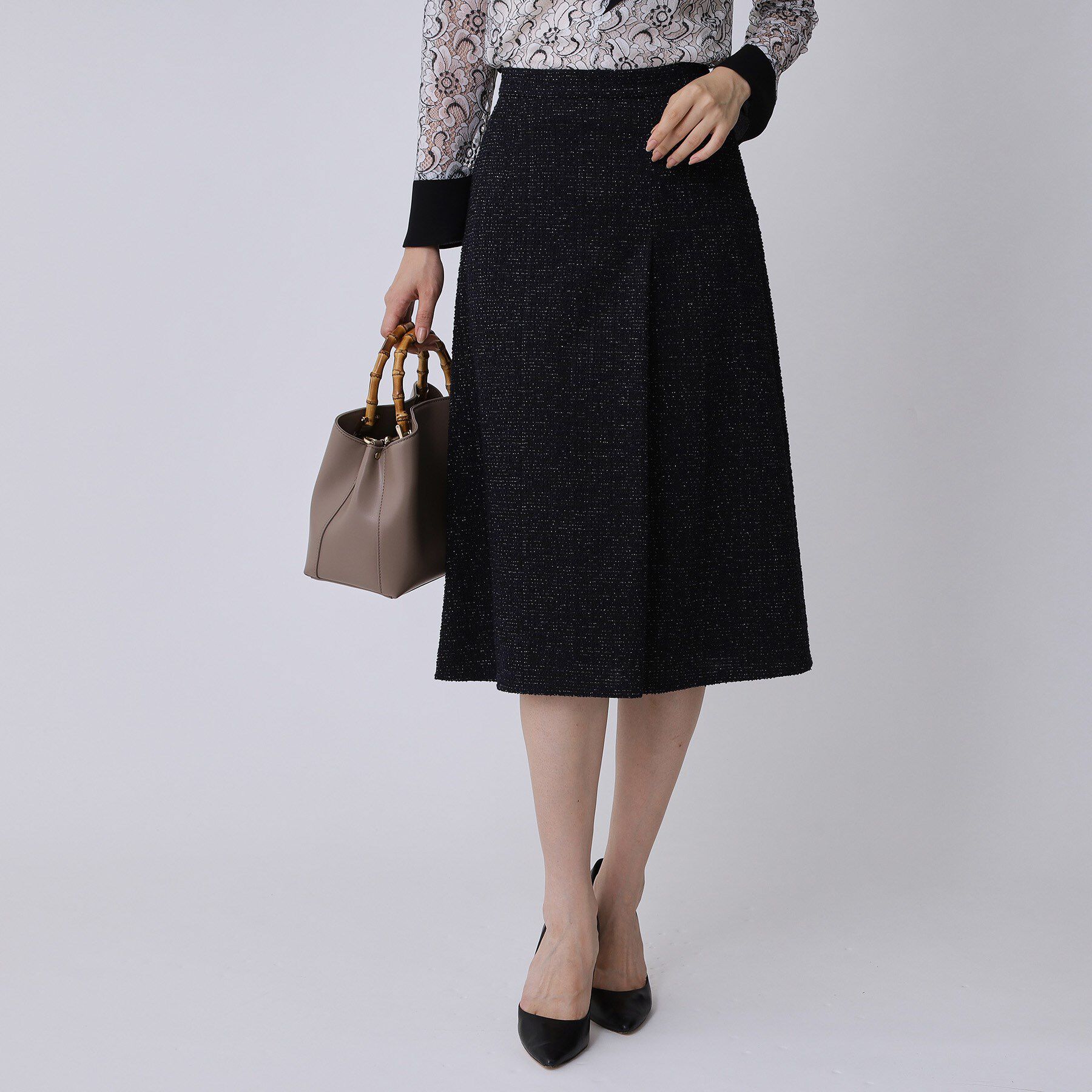 COUP DE CHANCE「【手洗い可／日本製】タック入りフレアースカート」|スカート|