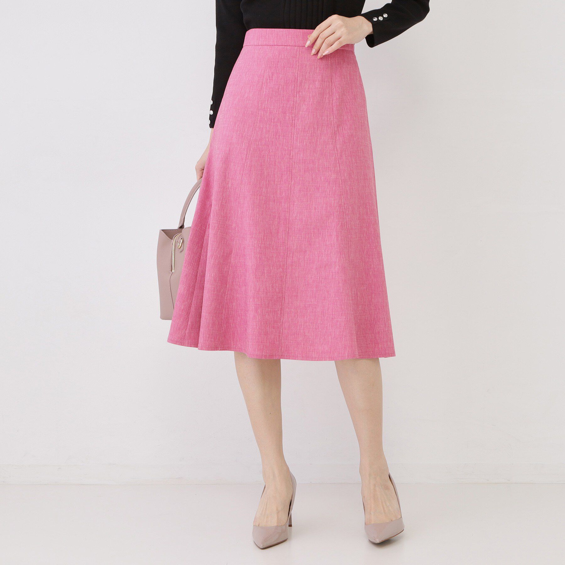 COUP DE CHANCE「【手洗い可／日本製】麻混フレアースカート」|スカート|