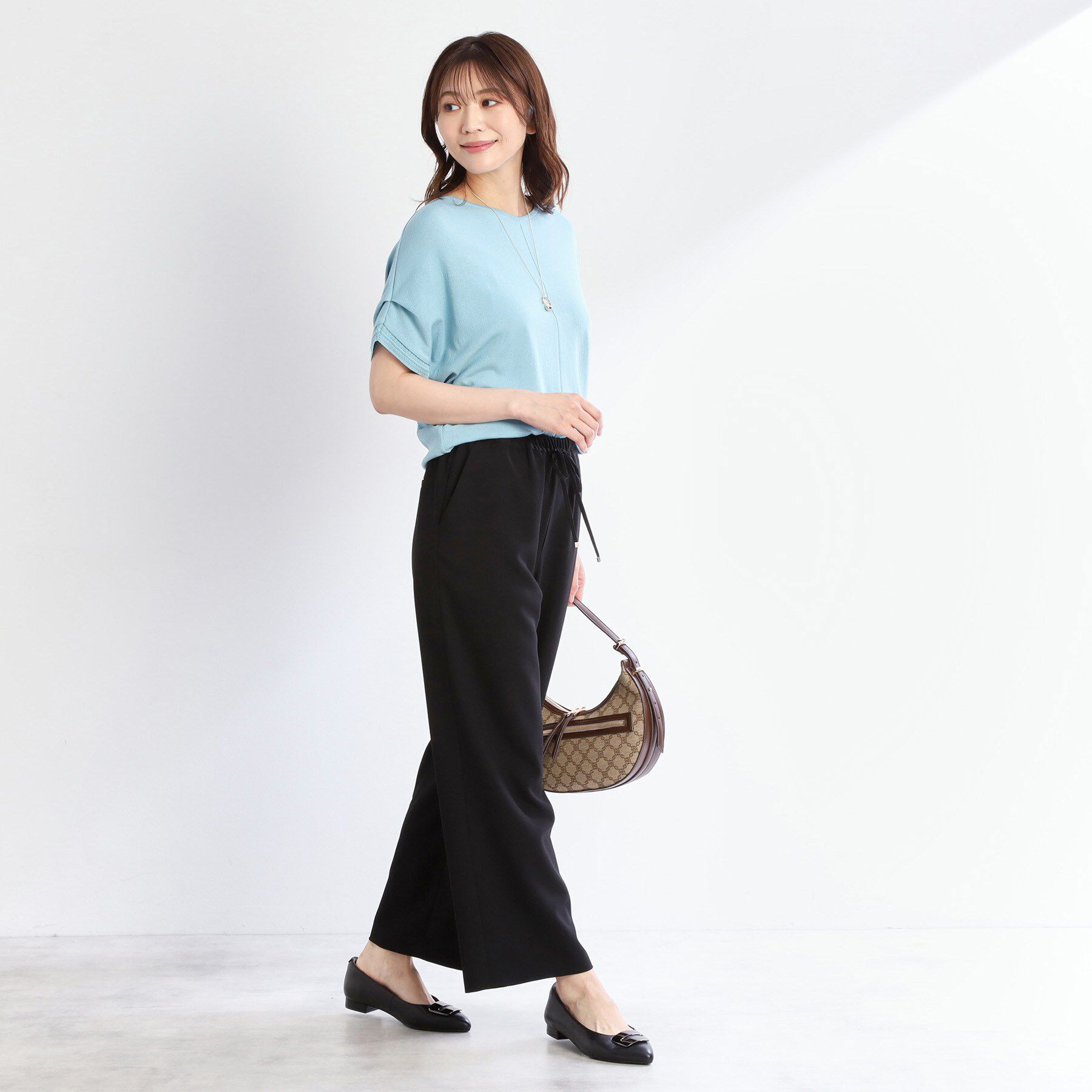 Reflect「【接触冷感／マシンウォッシュ可／ウエスト総ゴム】ワイドシルエットパンツ」|その他|