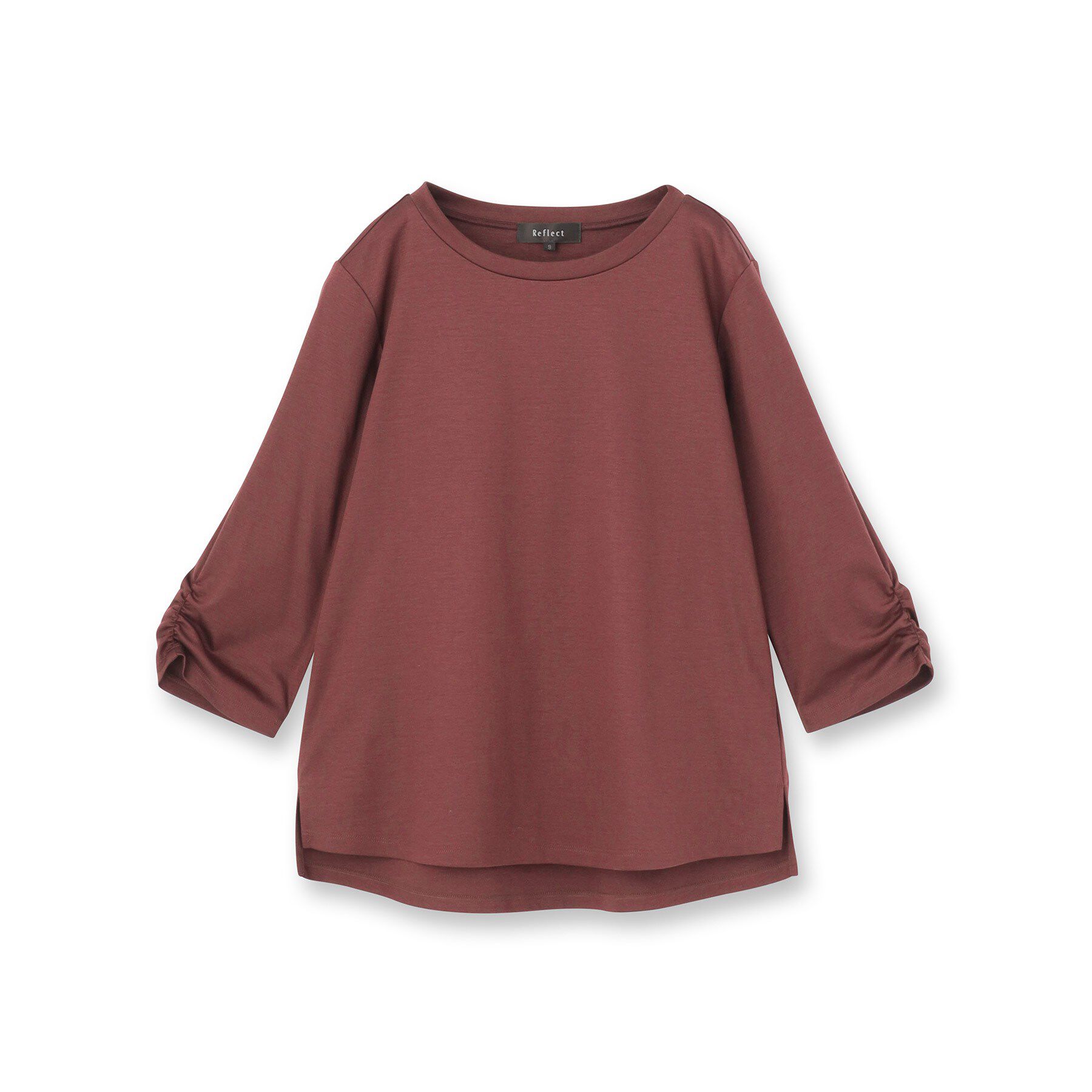 Reflect「【アウターを着てもすっきり／手洗い可／インナーにおすすめ◎】六分袖プルオーバージャージ」|Tシャツ・カットソー|