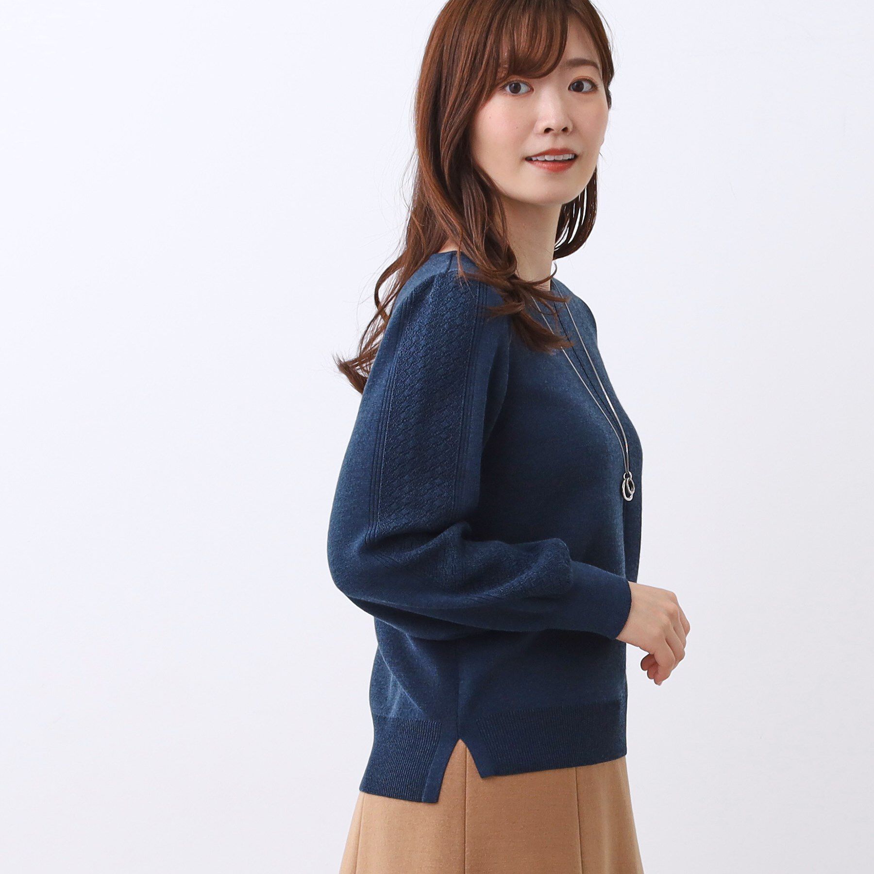 Reflect「【選べる8色／スカートにもパンツにも◎】ウール混ボートネックニット」|ニット・セーター|