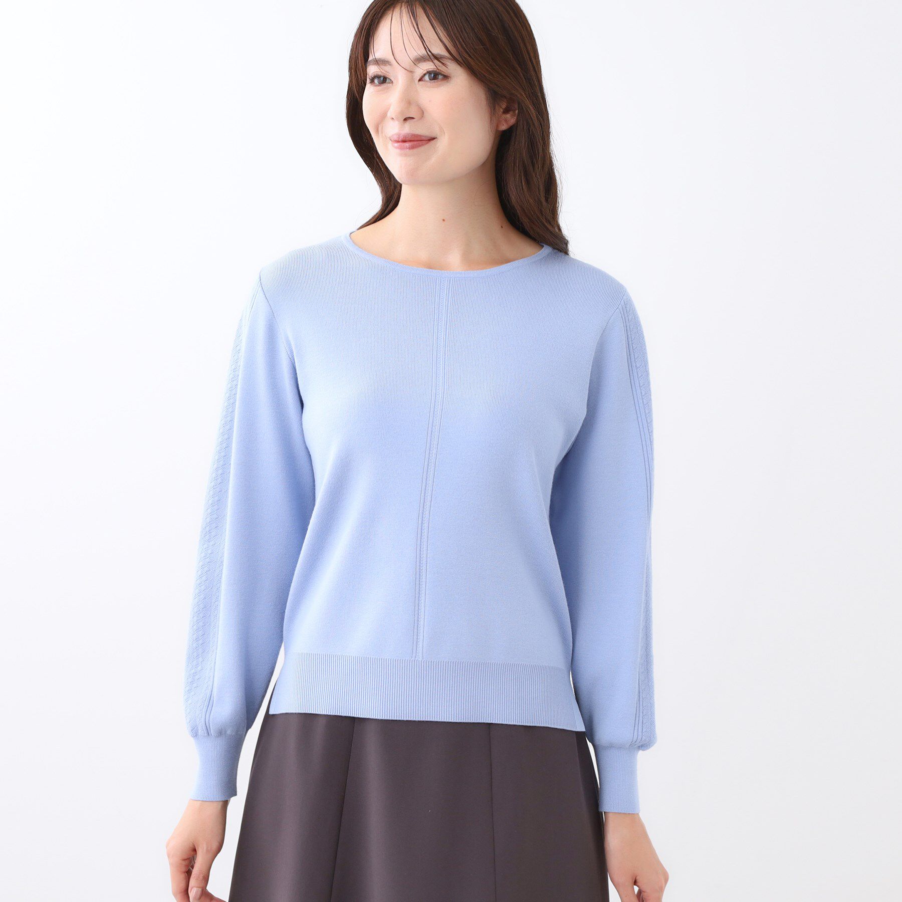 Reflect「【選べる6色／長く着られる◎】ボートネックニット」|ニット・セーター|