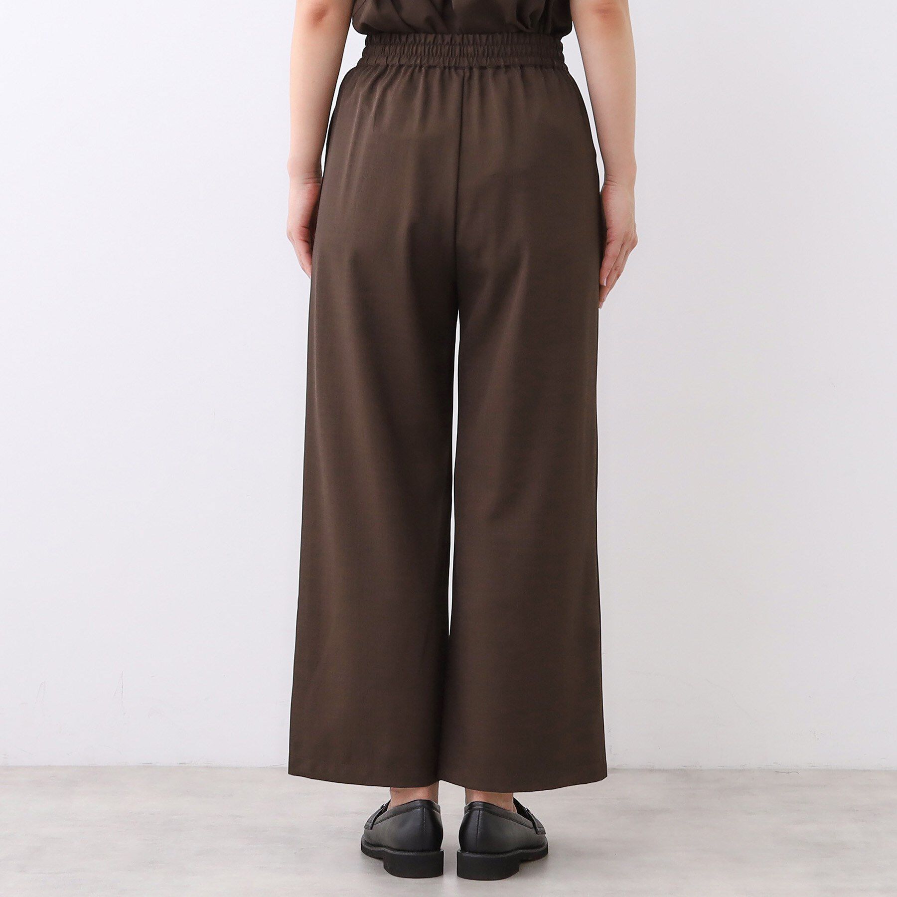 Reflect「【E‐QUALITY／ウエスト総ゴム／セットアップ／単品使いOK◎】ブラウス＋ストレートパンツセット」|スーツ|