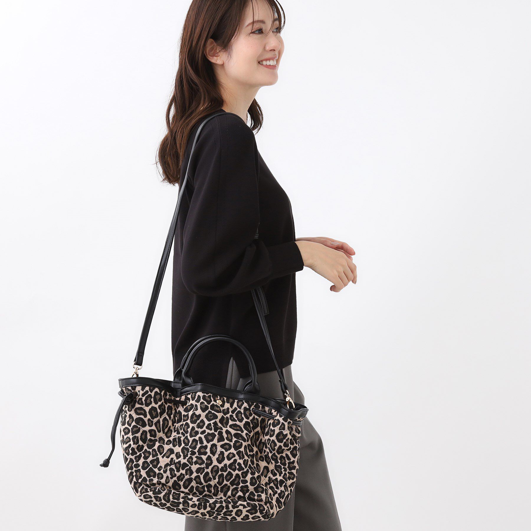 Reflect「【ショルダー付き／コーディネートのアクセントに◎】キルティングバッグ」|トートバッグ|