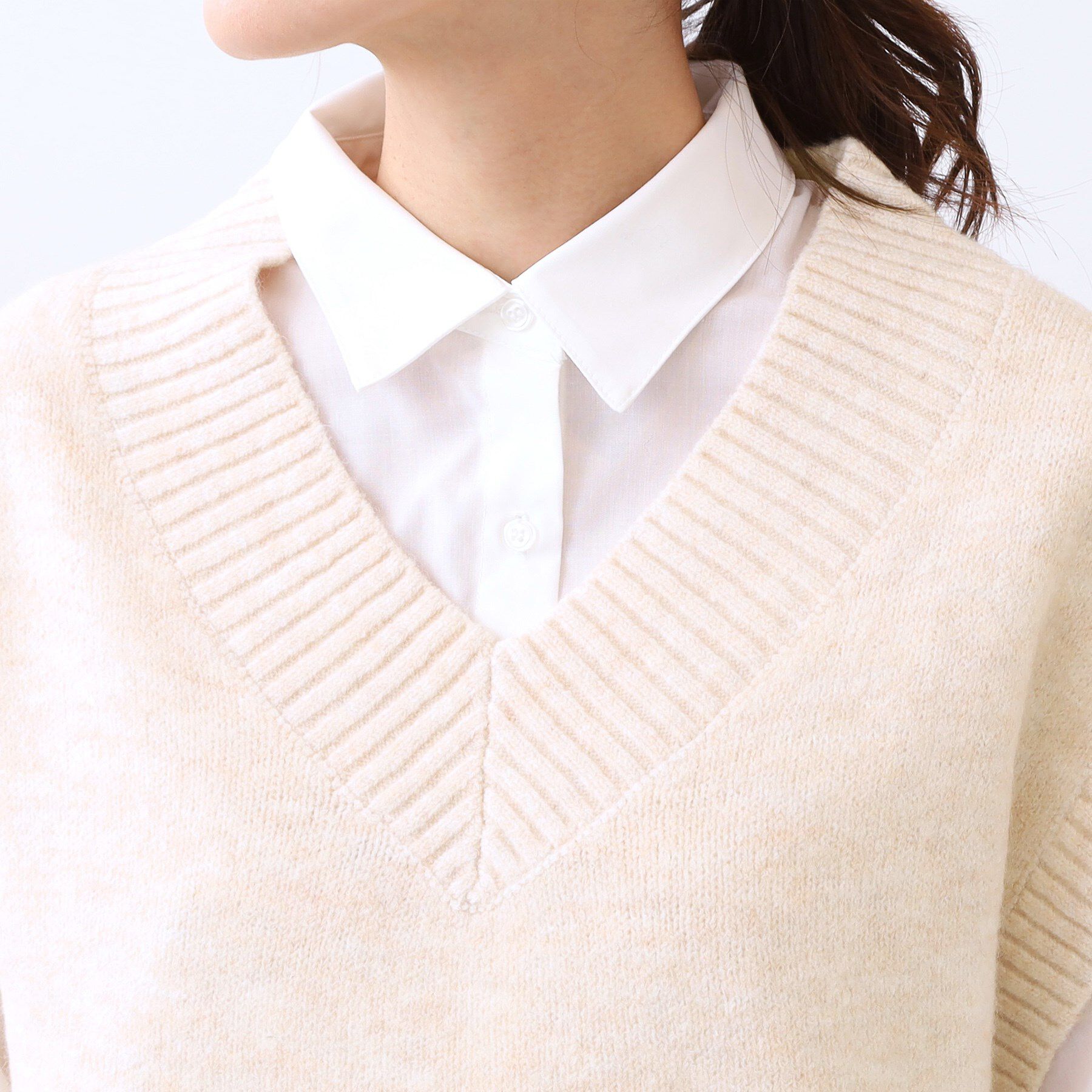 Reflect「【単品使い◎】ニットベスト＋シャツセット」|その他|