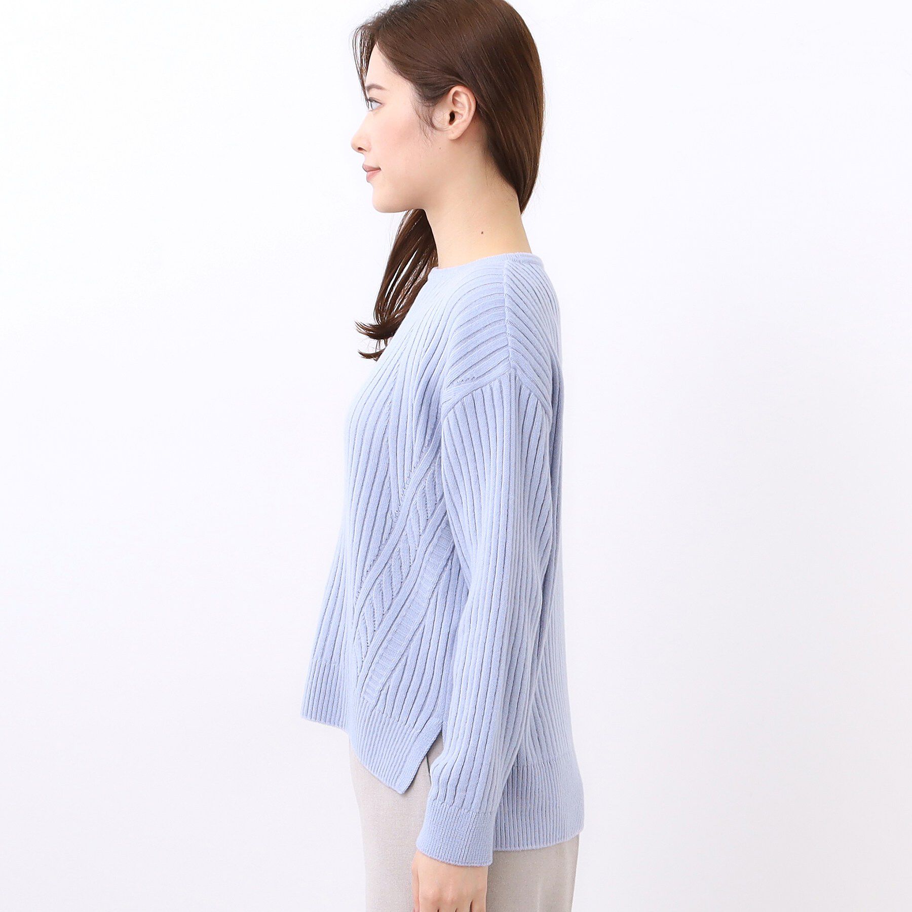 Reflect「【ゆったり着られる◎】ワイドリブニットプルオーバー」|ニット・セーター|