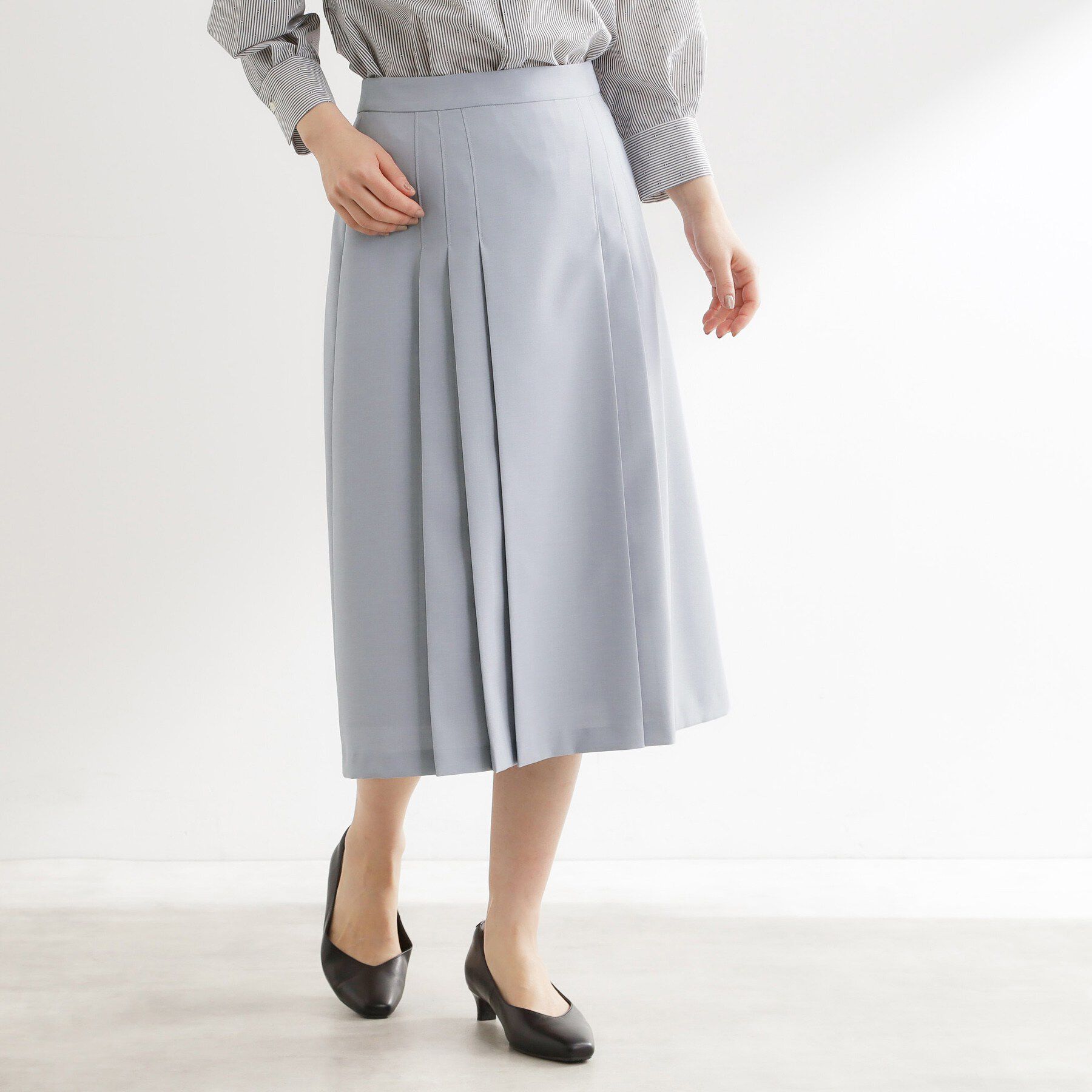 Reflect「タックプリーツセミロング丈スカート」|スカート|