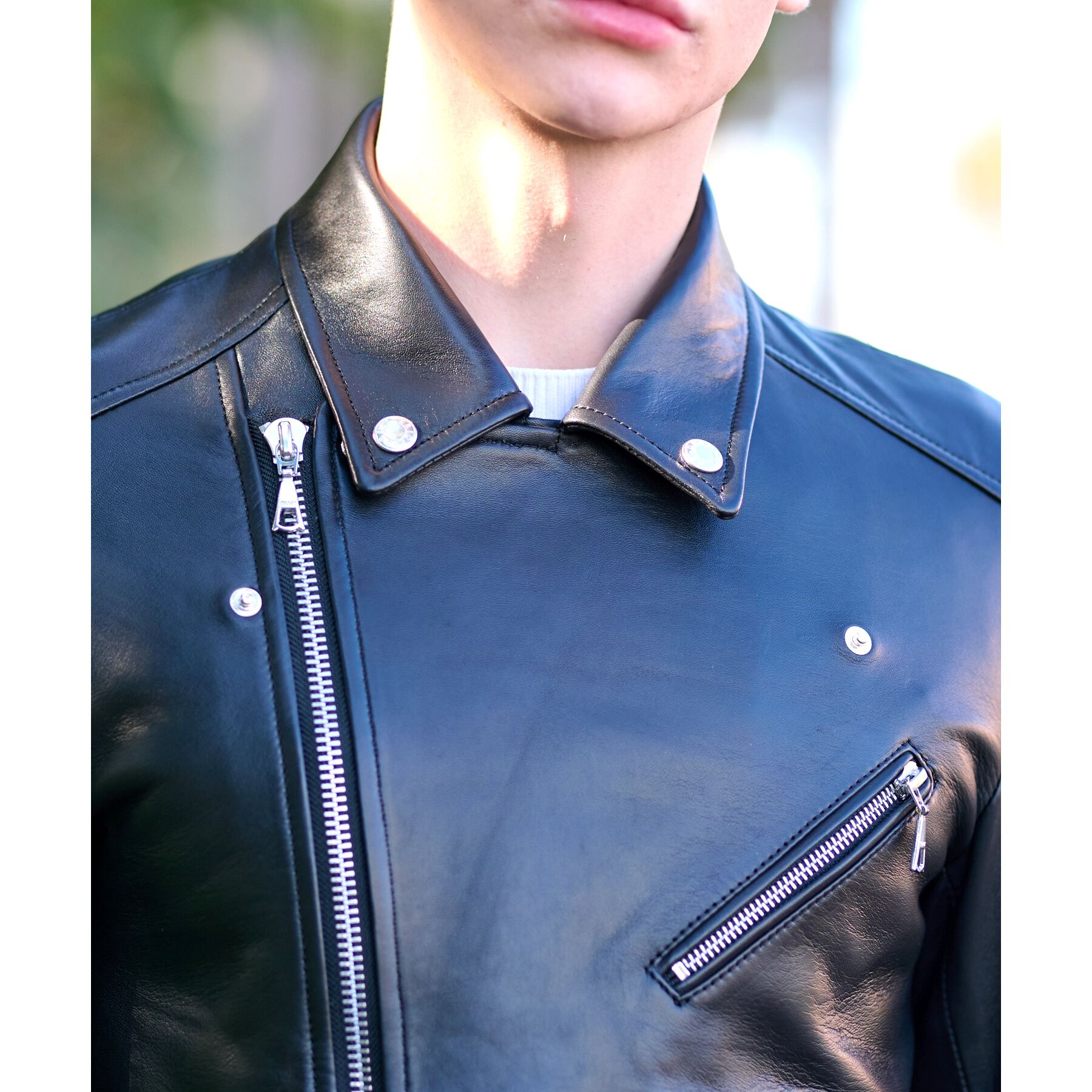 DRESSTERIOR「【本革】レザーライダースジャケット」|ライダースジャケット|