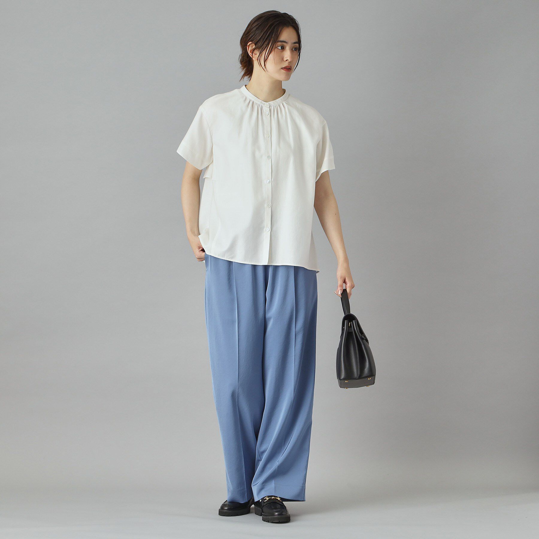 DRESSTERIOR「【ウォッシャブル/ウエストゴム】サテンイージーパンツ」|その他|