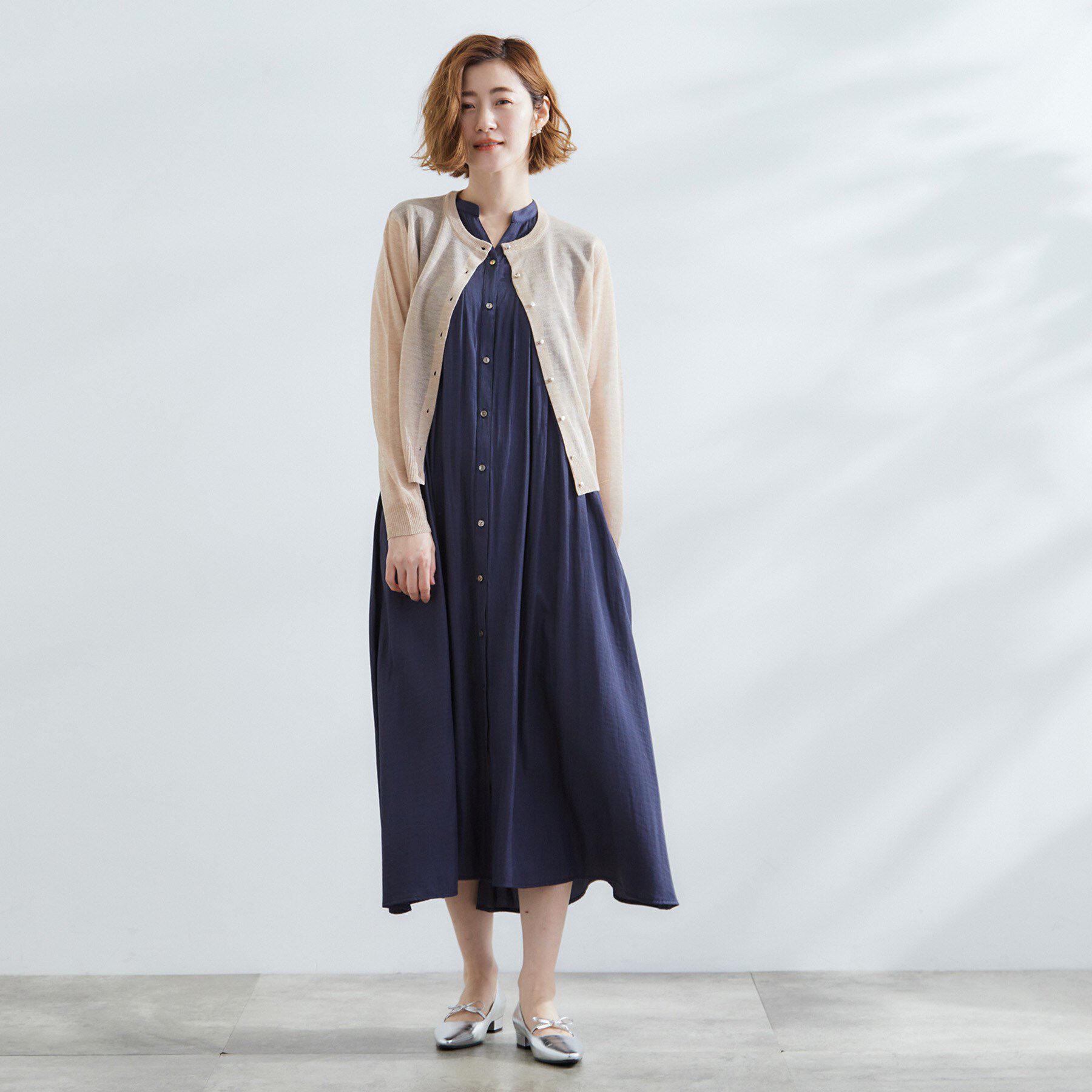 grove「【雑誌掲載】洗えるシアーカーディガン」|カーディガン|