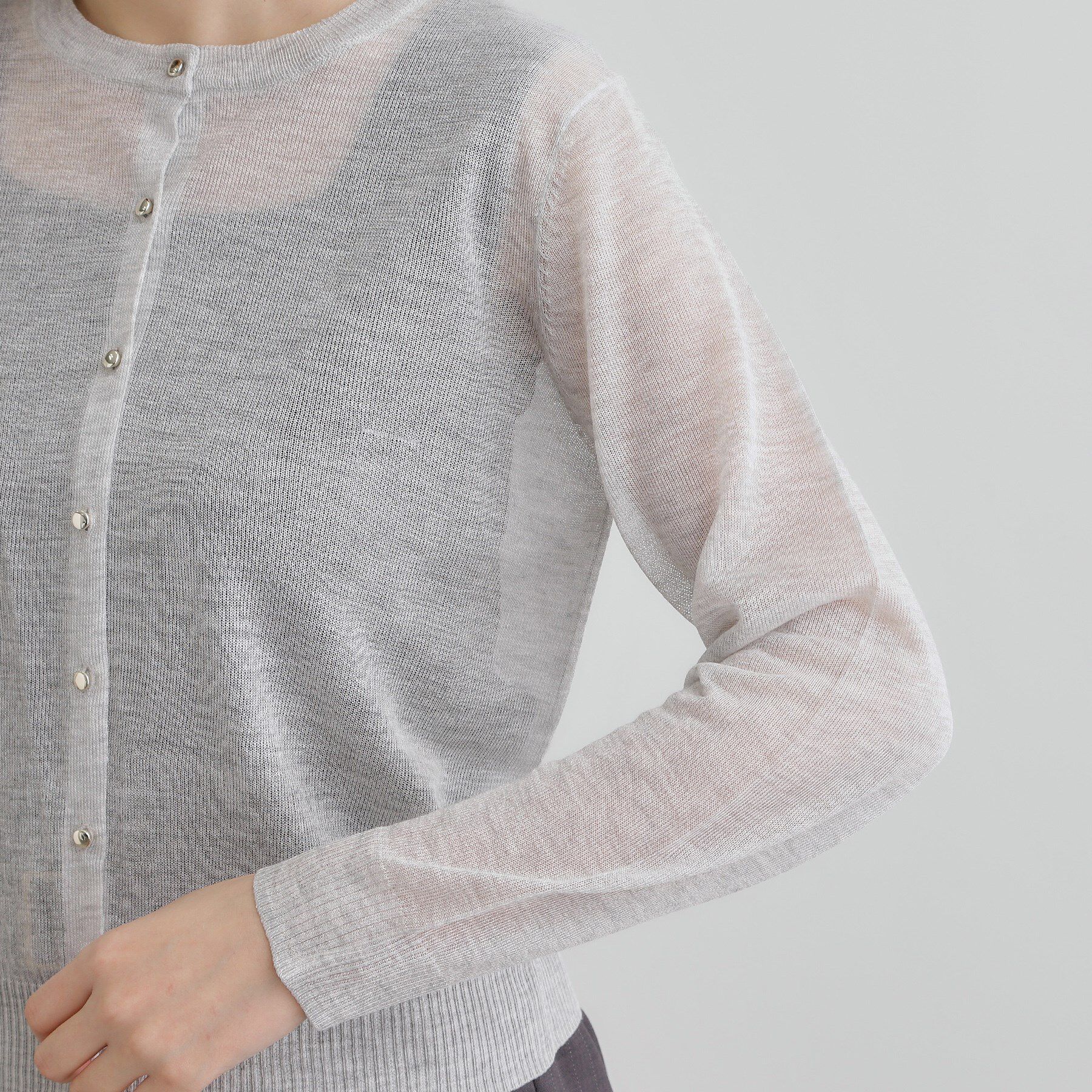 grove「【雑誌掲載】洗えるシアーカーディガン」|カーディガン|