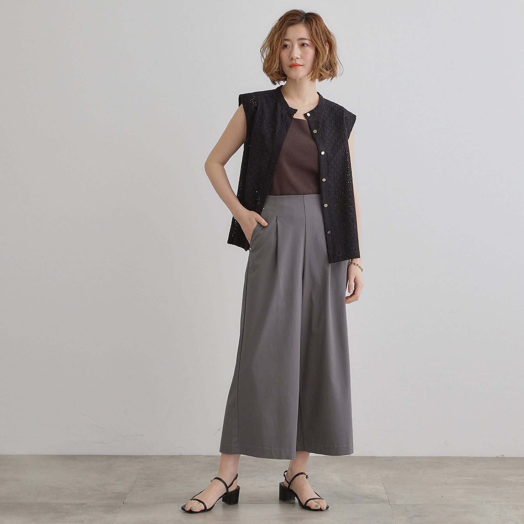 grove「【冷感】サマーハイパーストレッチワイドパンツ」|その他|