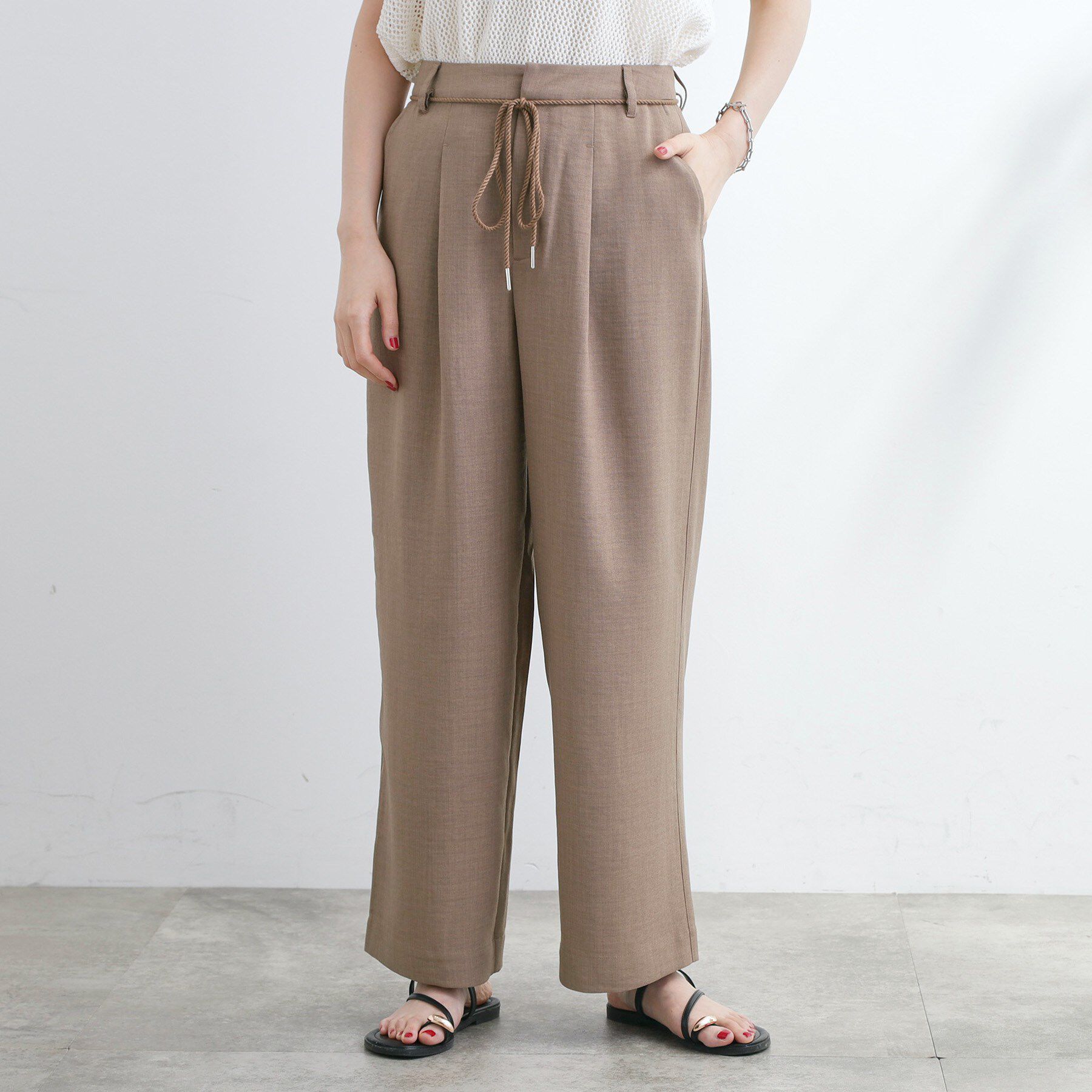 grove「ロープベルトで差がつく 洗練リラックスパンツ」|その他|