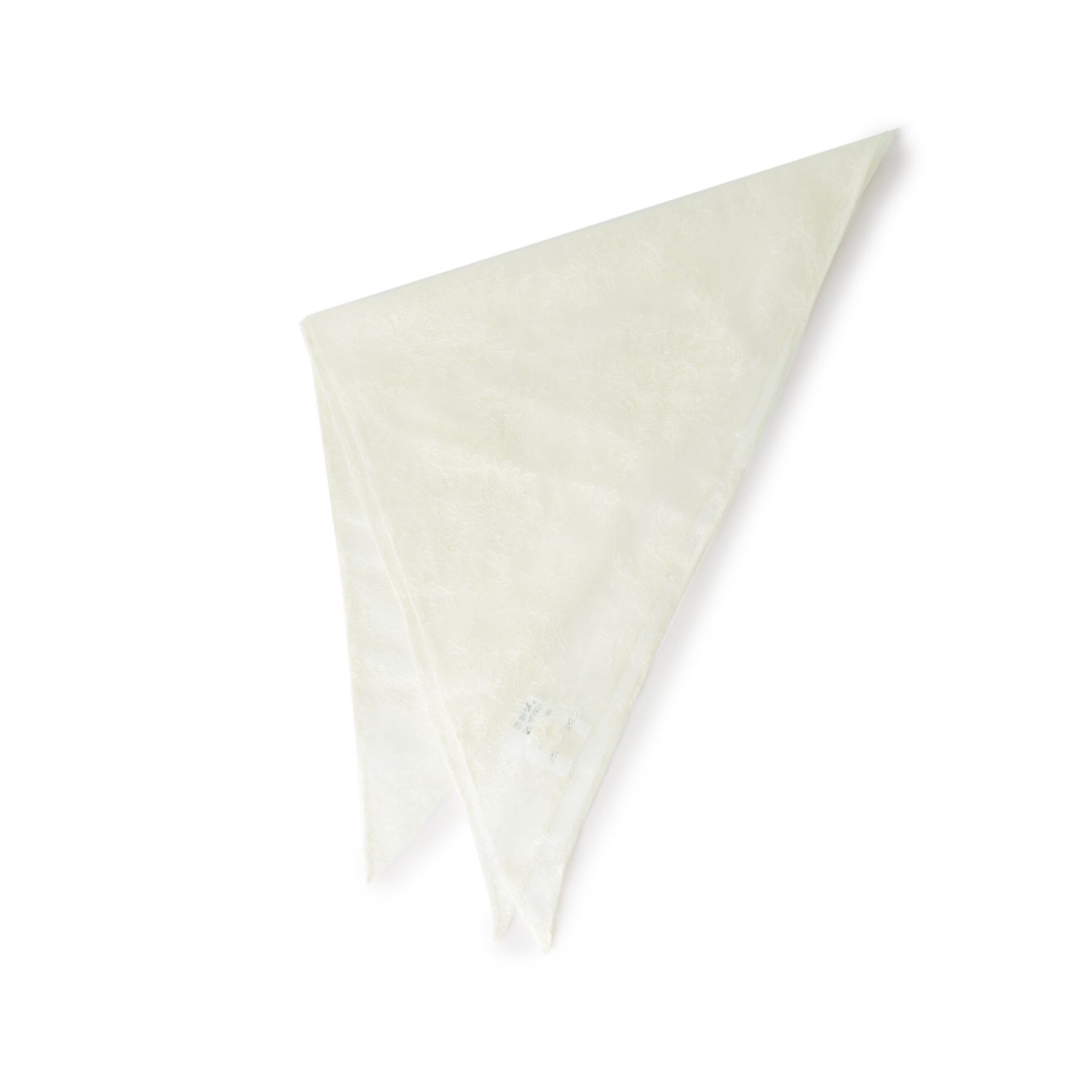 grove「レーストライアングルスカーフ」|バンダナ・スカーフ|アイボリー(004)