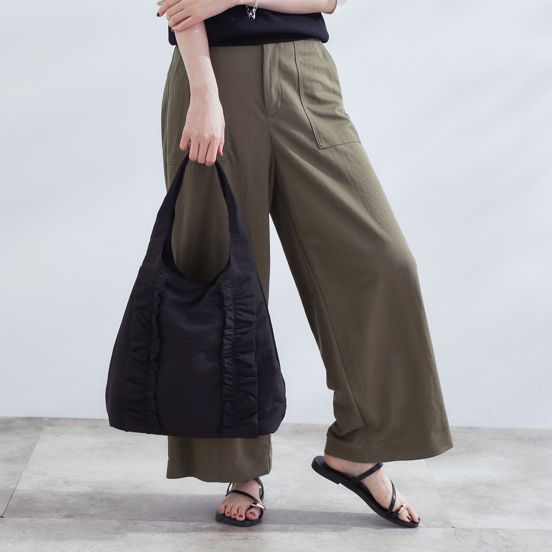 grove「【撥水】フリル変形トート」|トートバッグ|