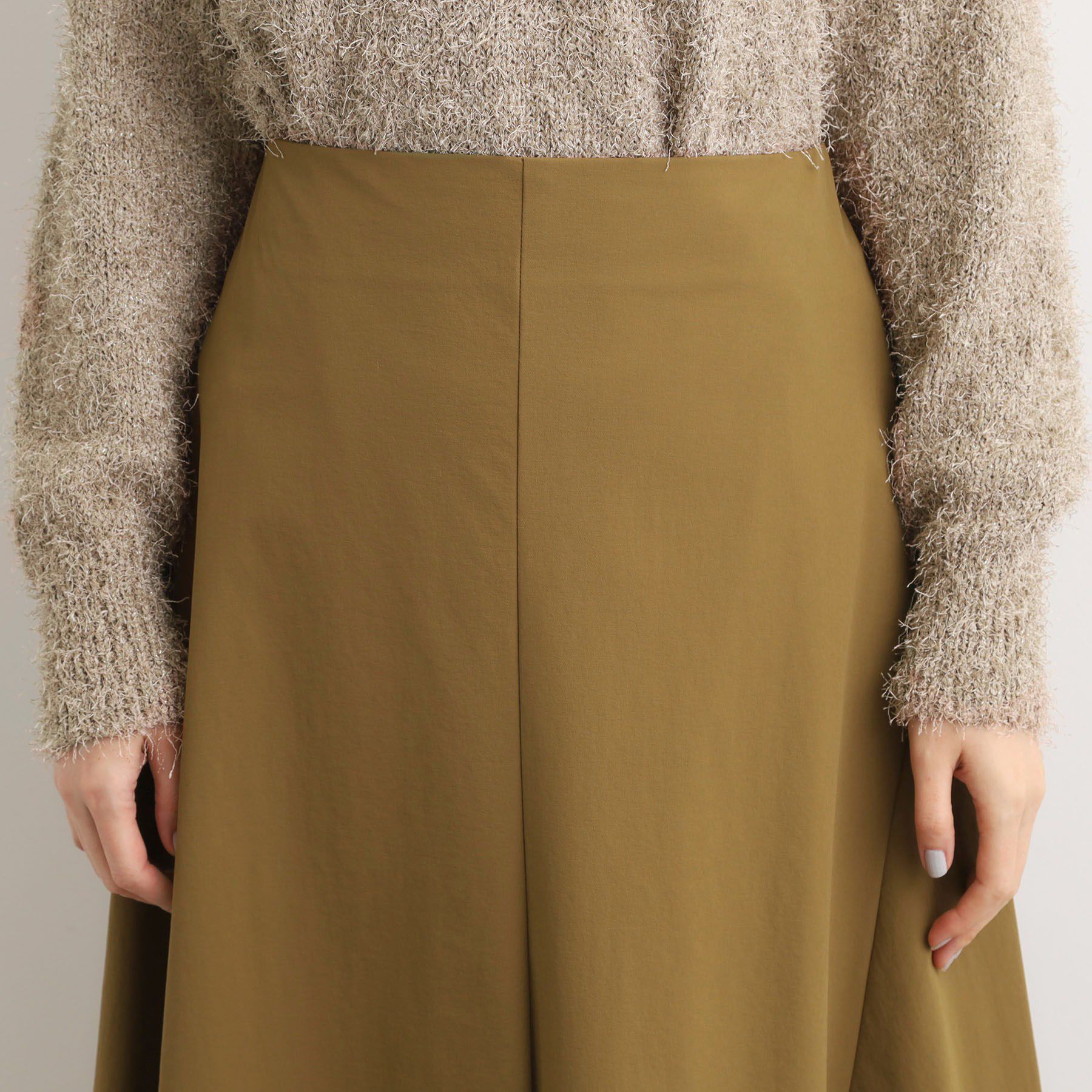 grove「もっちりナイロンストレッチトラペーズスカート」|スカート|