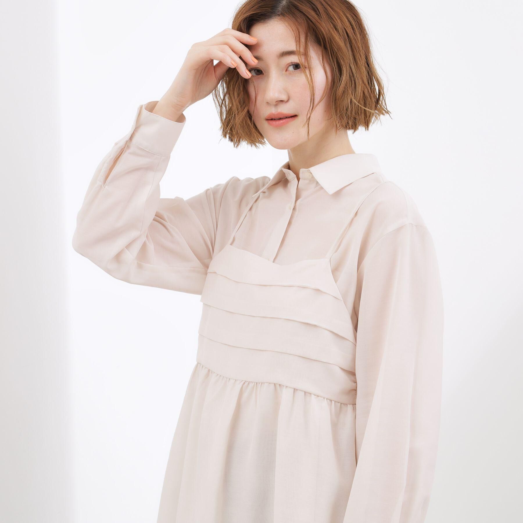 grove「【2点SET】今どきシアーシャツ＆キャミセット」|シャツ・ブラウス|