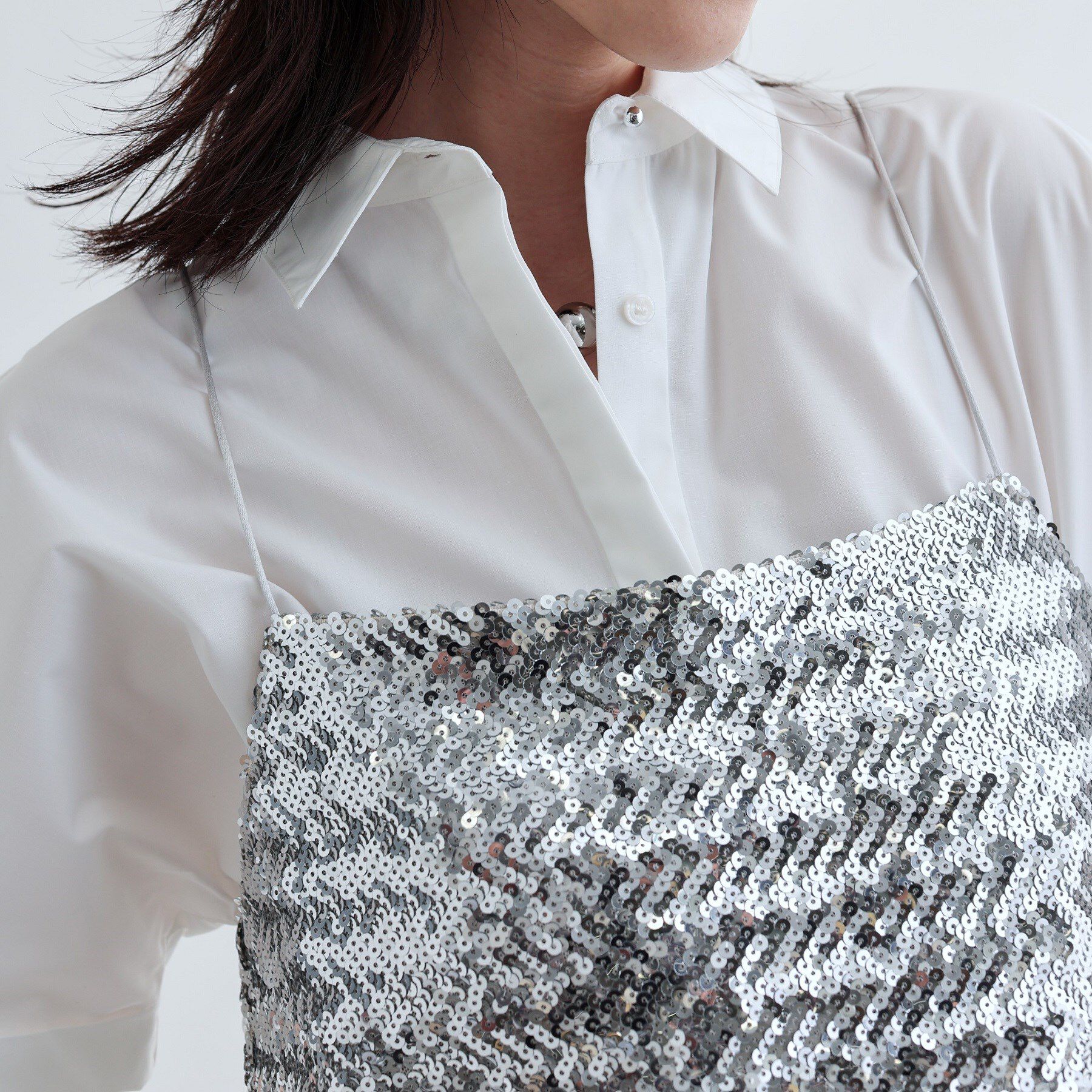 GALLEST「バルーンペプラムハーフ袖ブラウス」|シャツ・ブラウス|