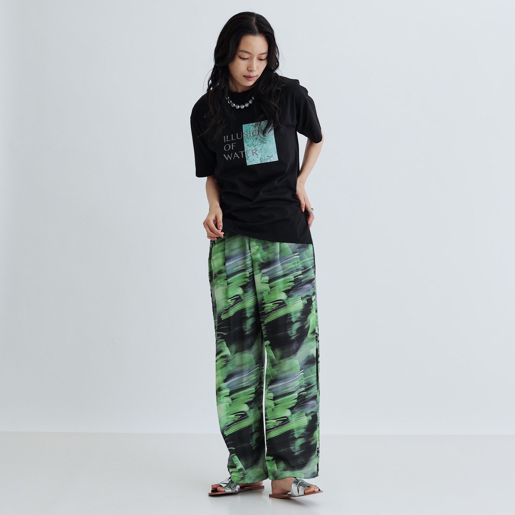 GALLEST「ILLUSION of WATER プリントTシャツ」|Tシャツ・カットソー|