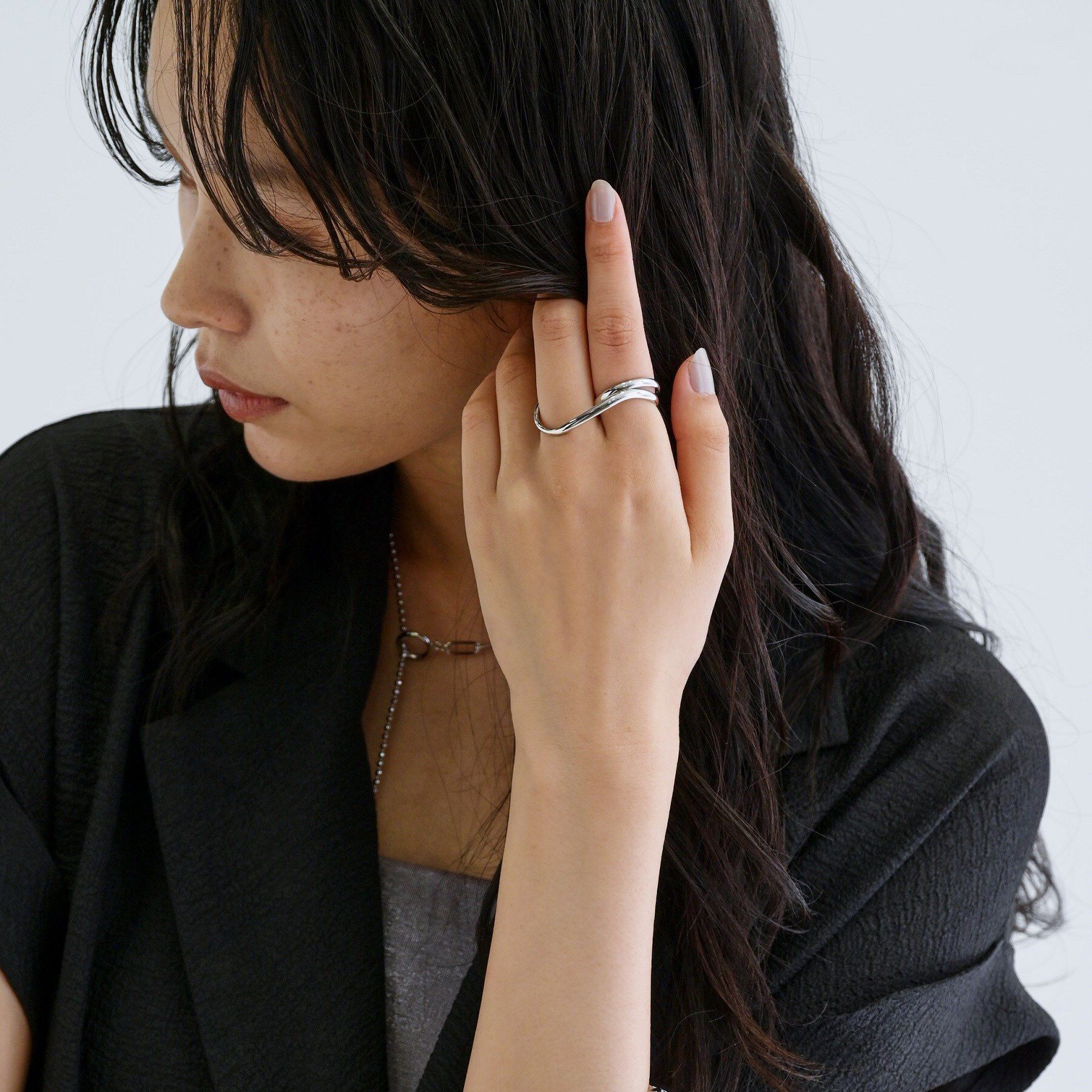 GALLEST「カーブダブルリング」|リング|