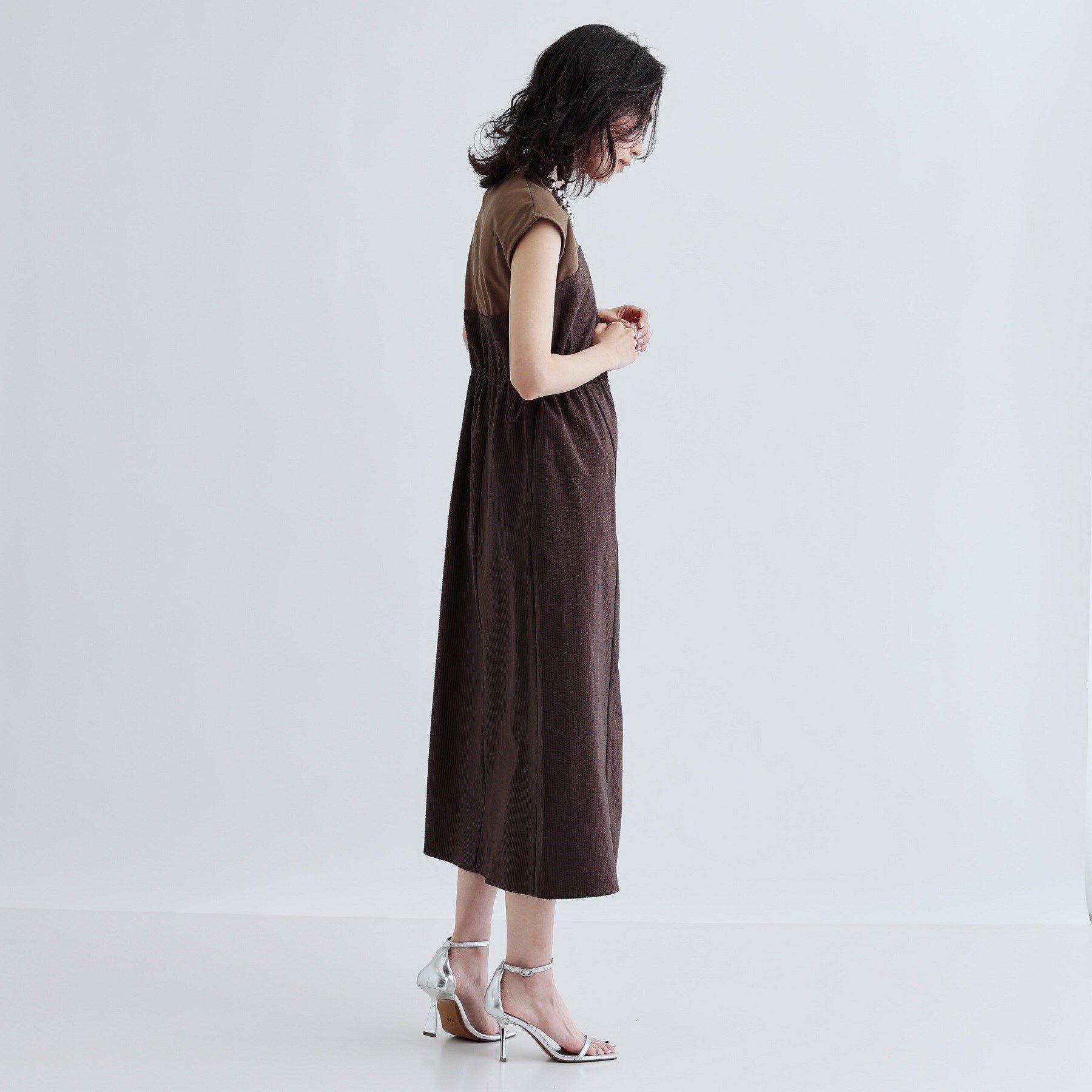 GALLEST「ストライプサッカービスチェワンピース」|ワンピース|